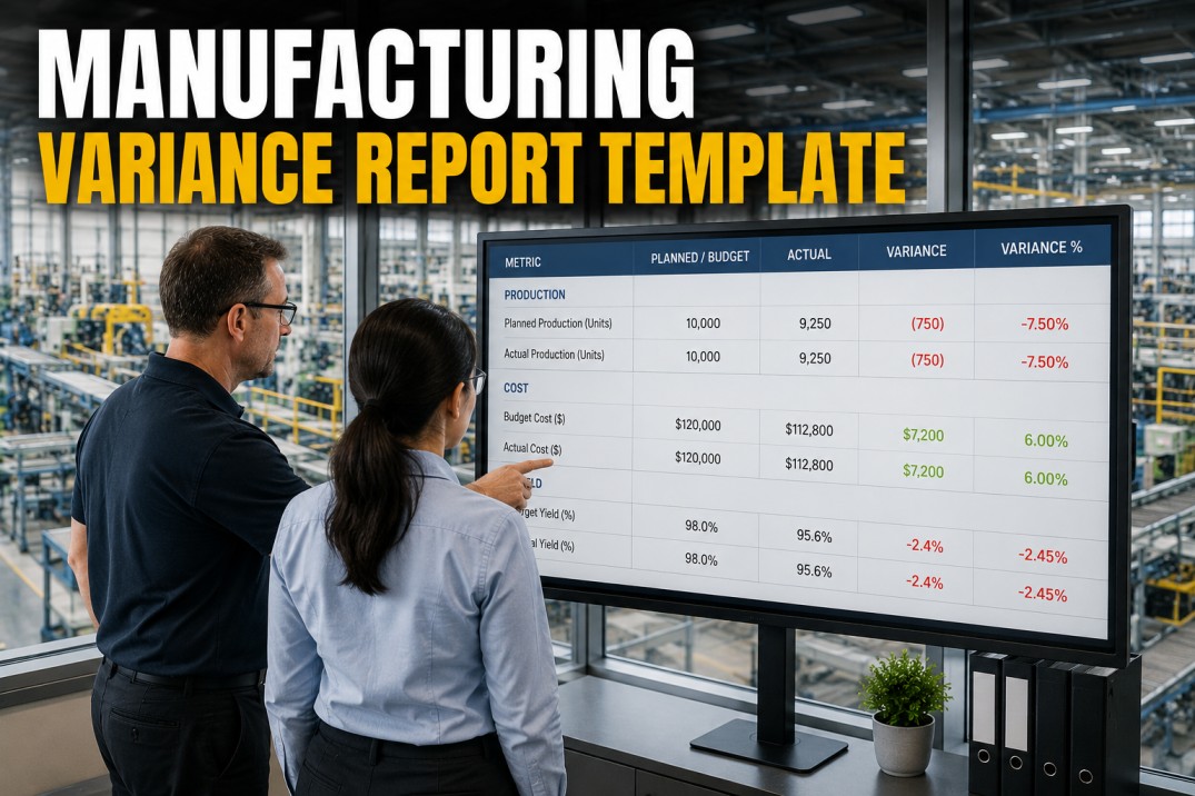 manufacturing-variance-report-template