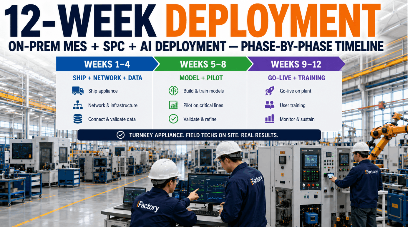 12-week-on-prem-mes---spc---ai-deployment-—-phase-by-phase-timeline