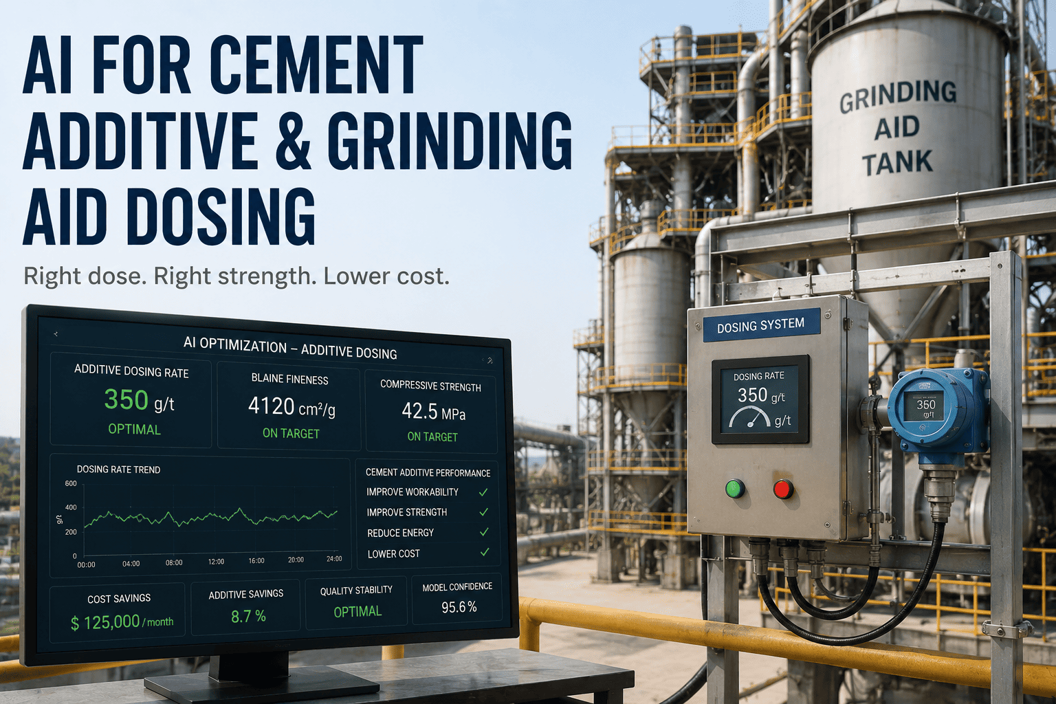 ai-cement-additive-grinding-aid-dosing