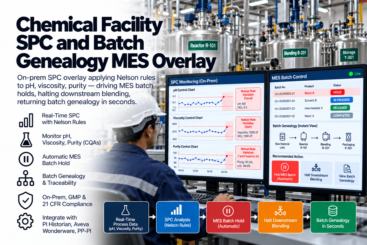 chemical-facility-spc-batch-genealogy-mes-overlay