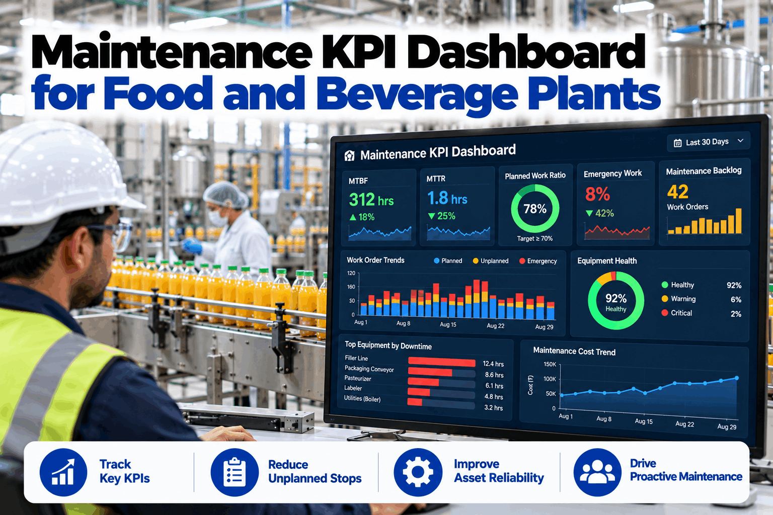 food-plant-maintenance-kpi-dashboard