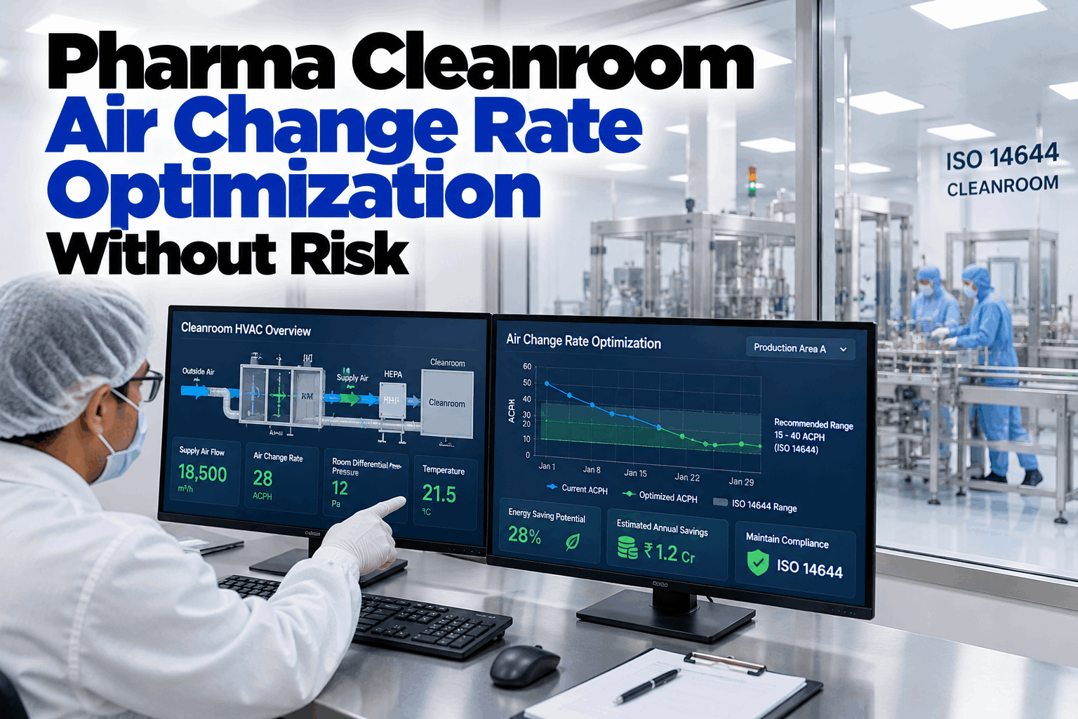 pharma-cleanroom-air-change-rate-optimization