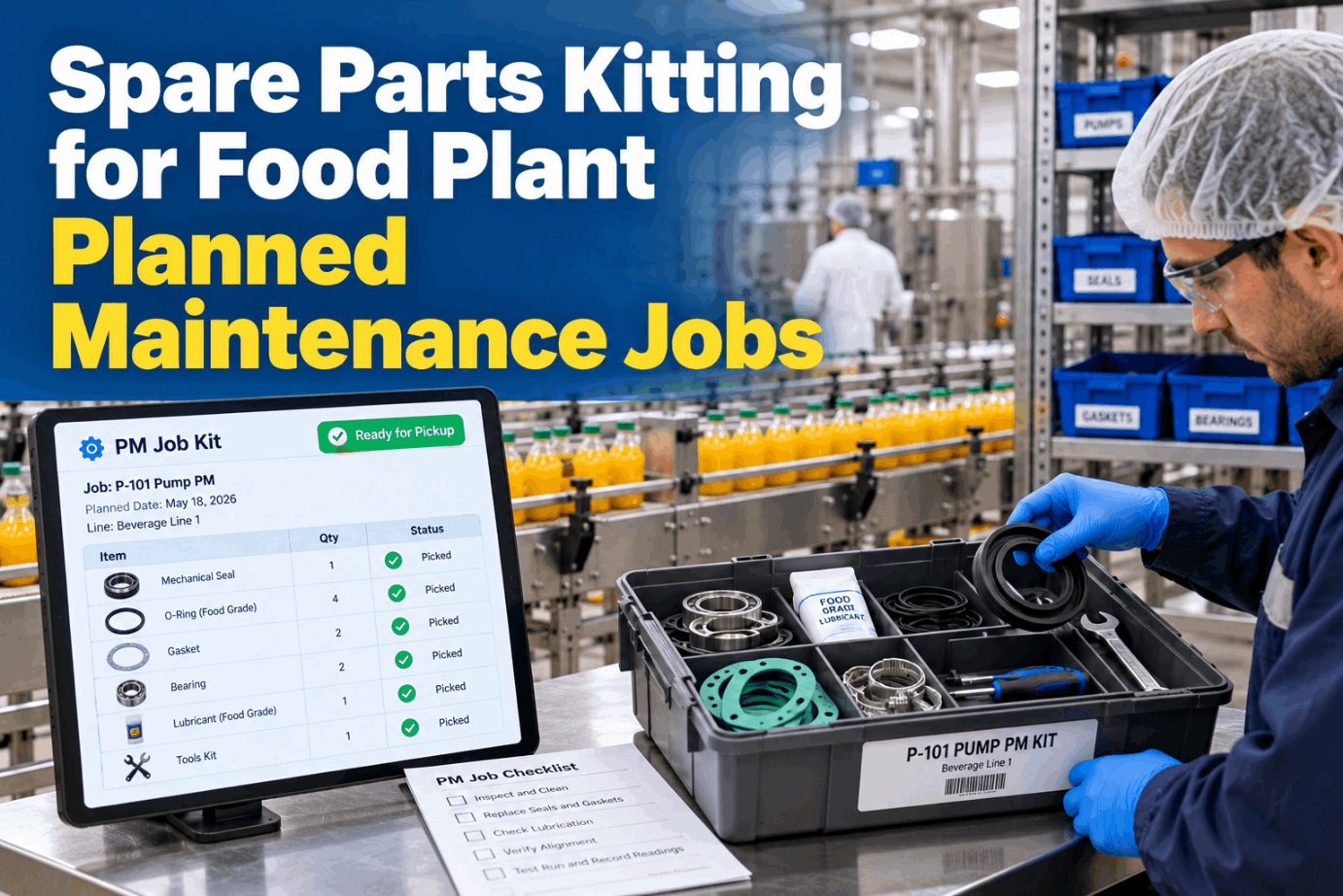 spare-parts-kitting-food-plant-planned-maintenance-jobs
