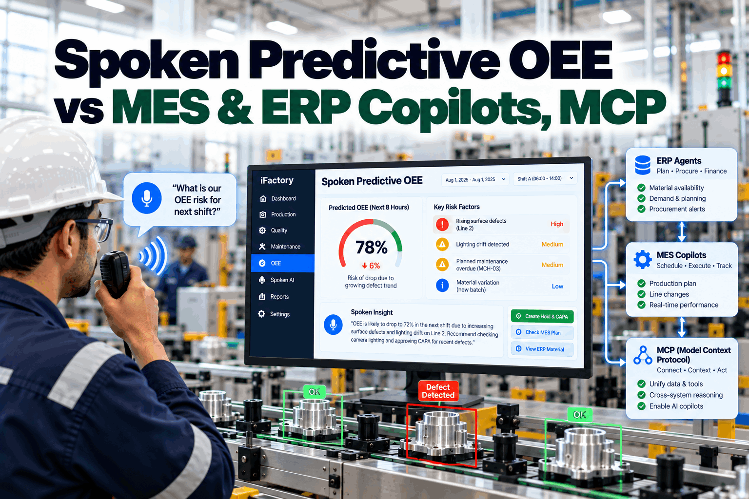spoken-predictive-oee-vs-mes-erp-copilot-mcp