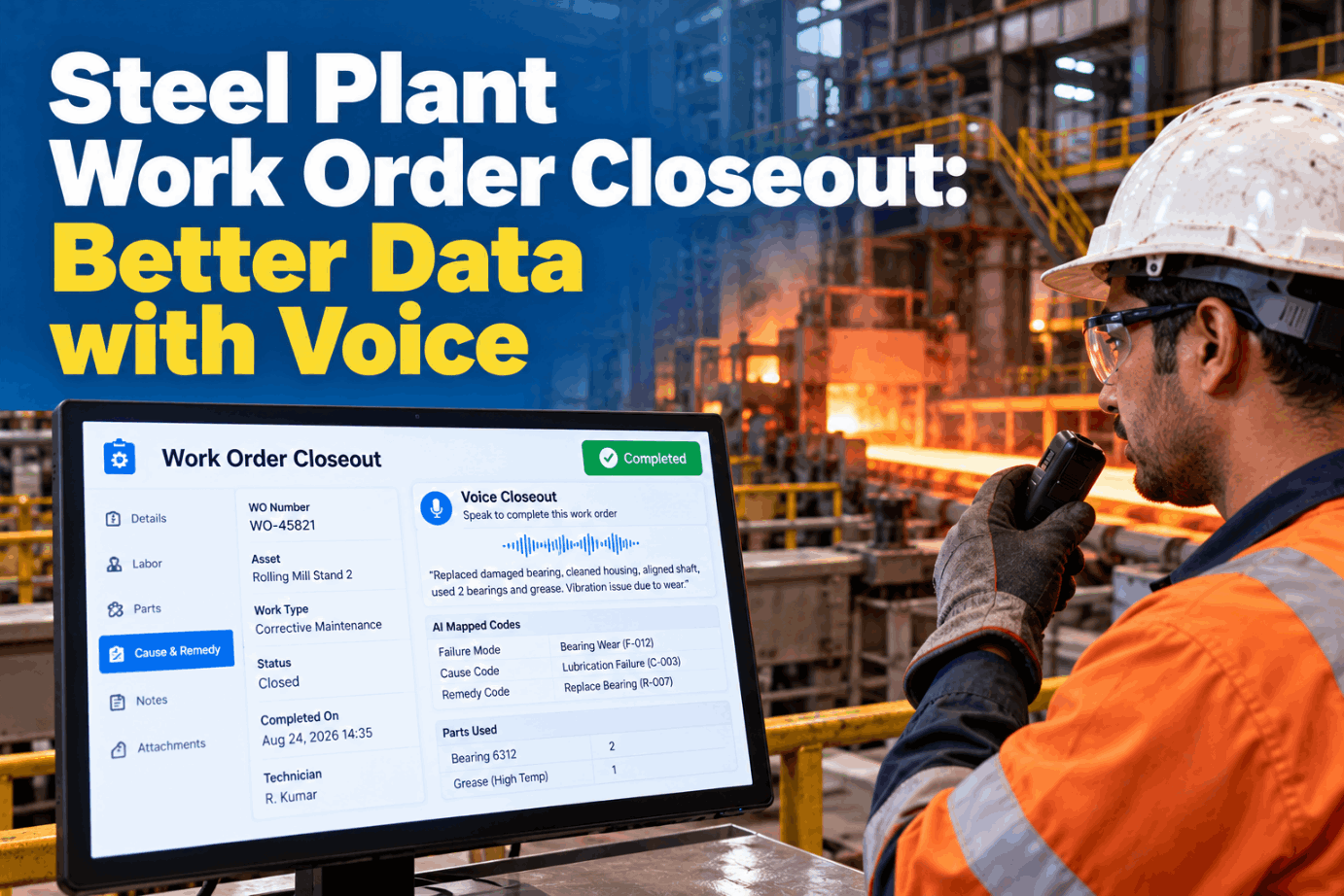 steel-plant-work-order-closeout-better-data-voice