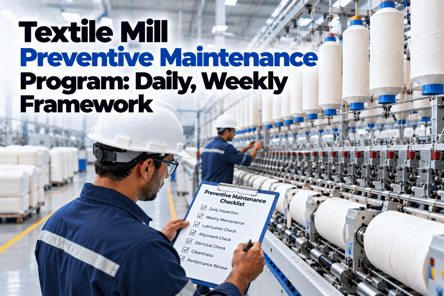 textile-mill-preventive-maintenance-program-framework