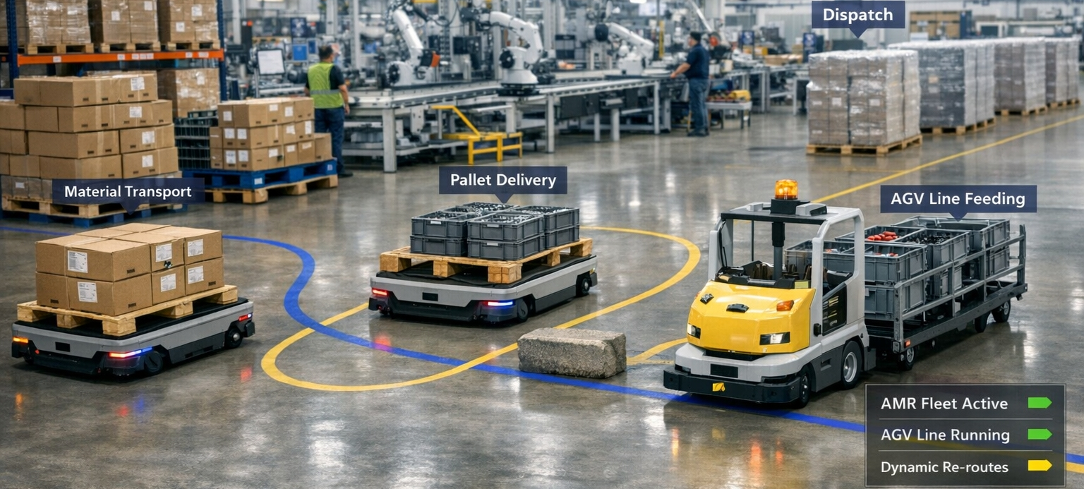 AMR and AGV Intralogistics - Robotics AI