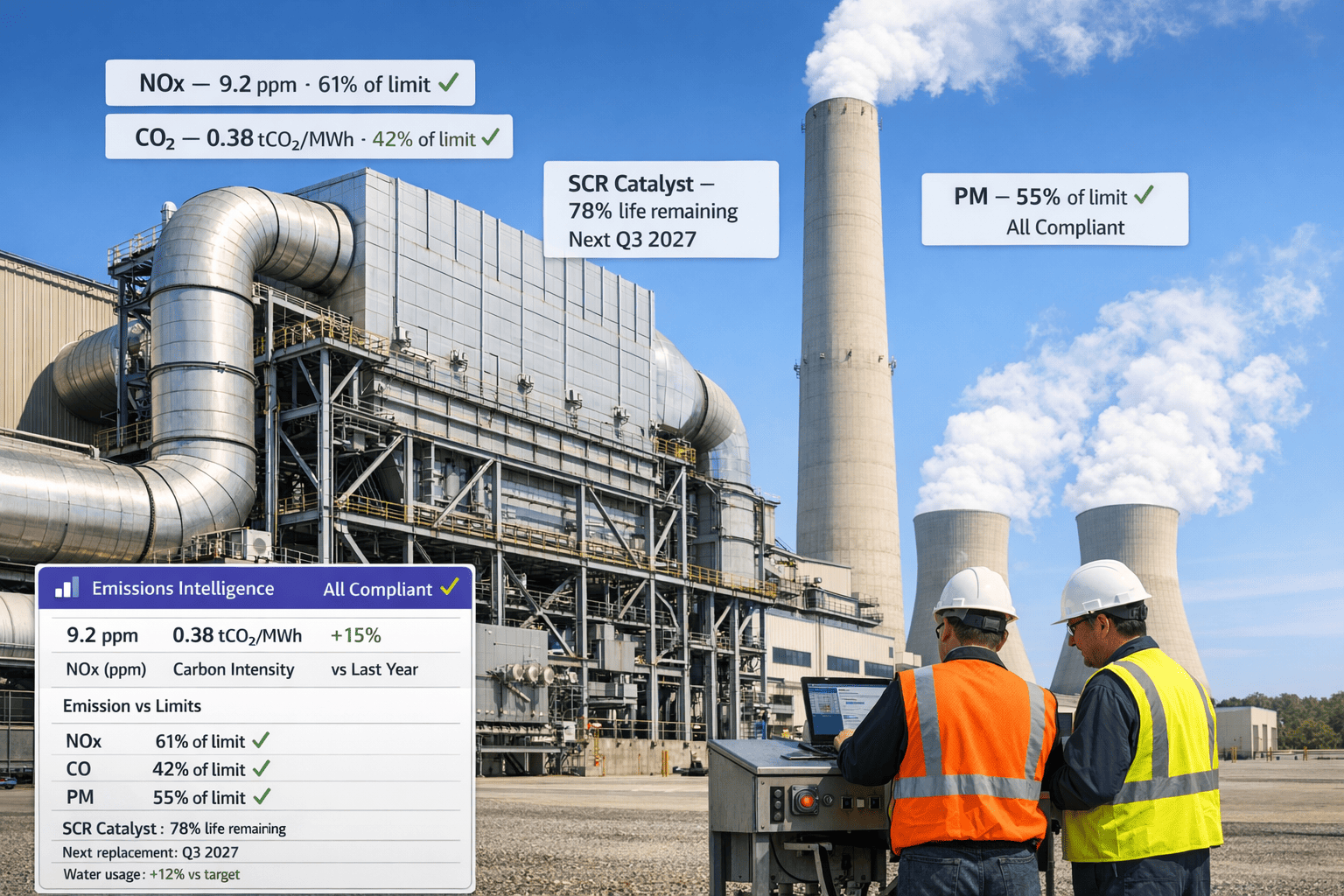 Emissions Intelligence Dashboard for Power Plant