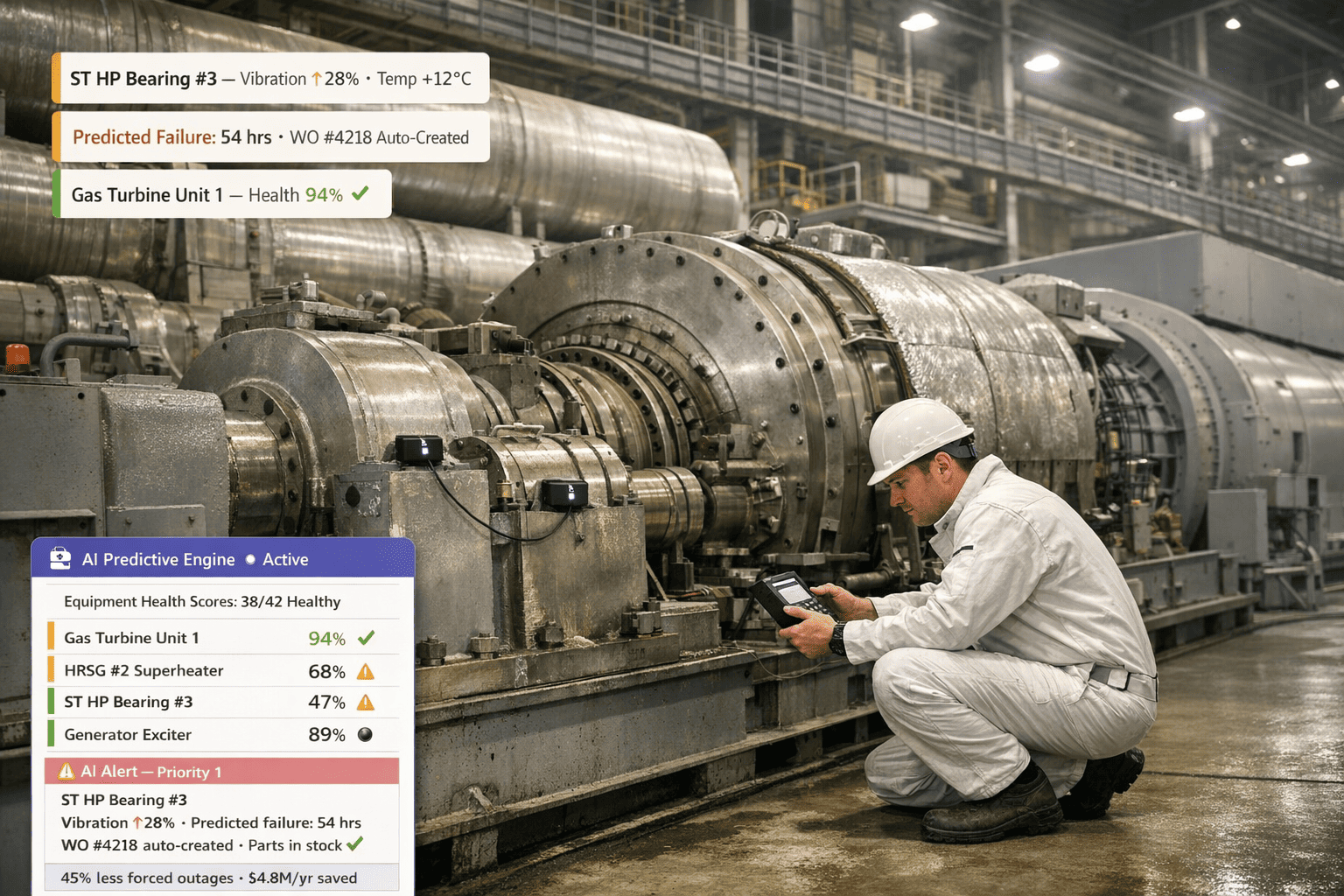 Predictive Maintenance AI for Power Plant Equipment