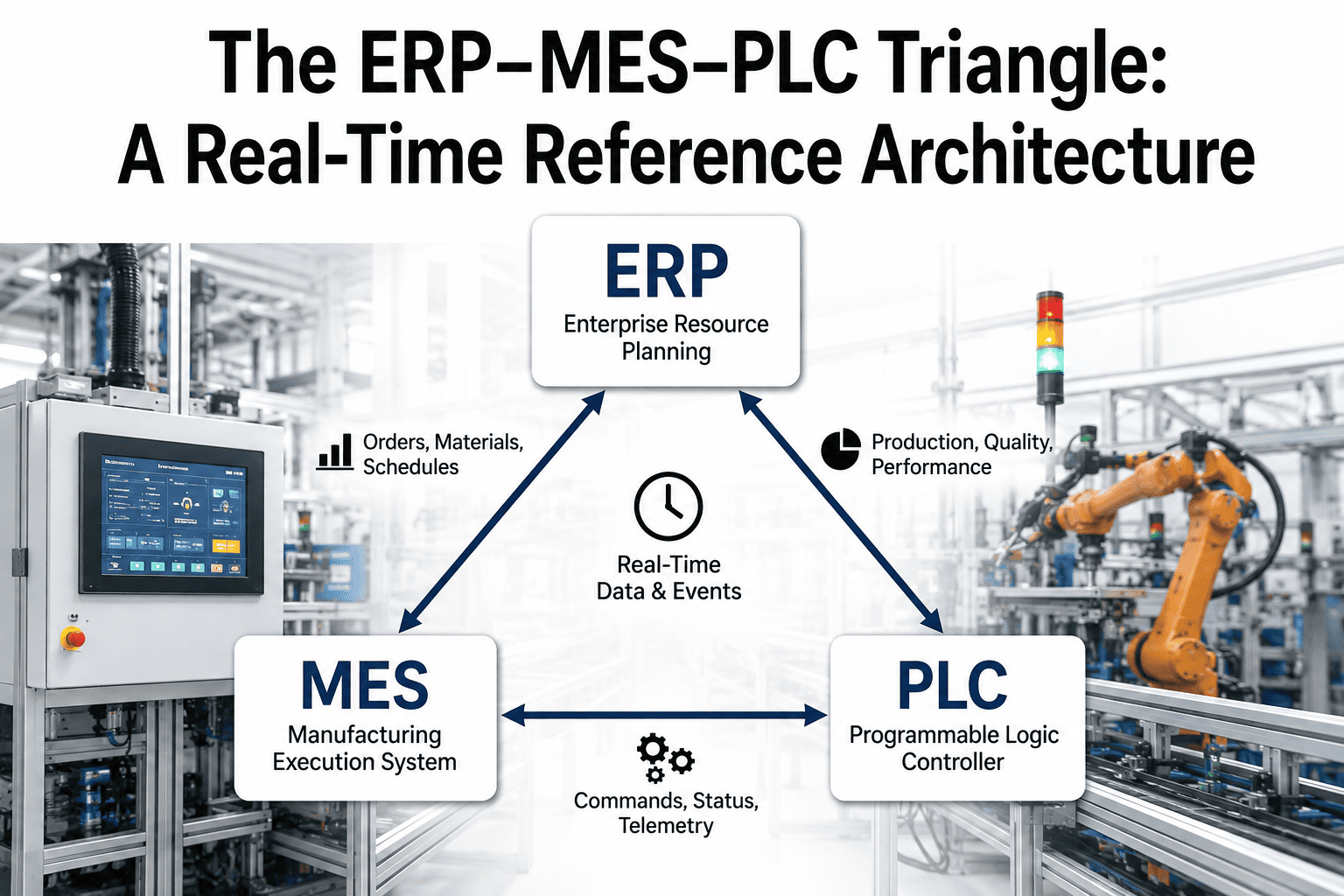erp-mes-plc-triangle-real-time-architecture