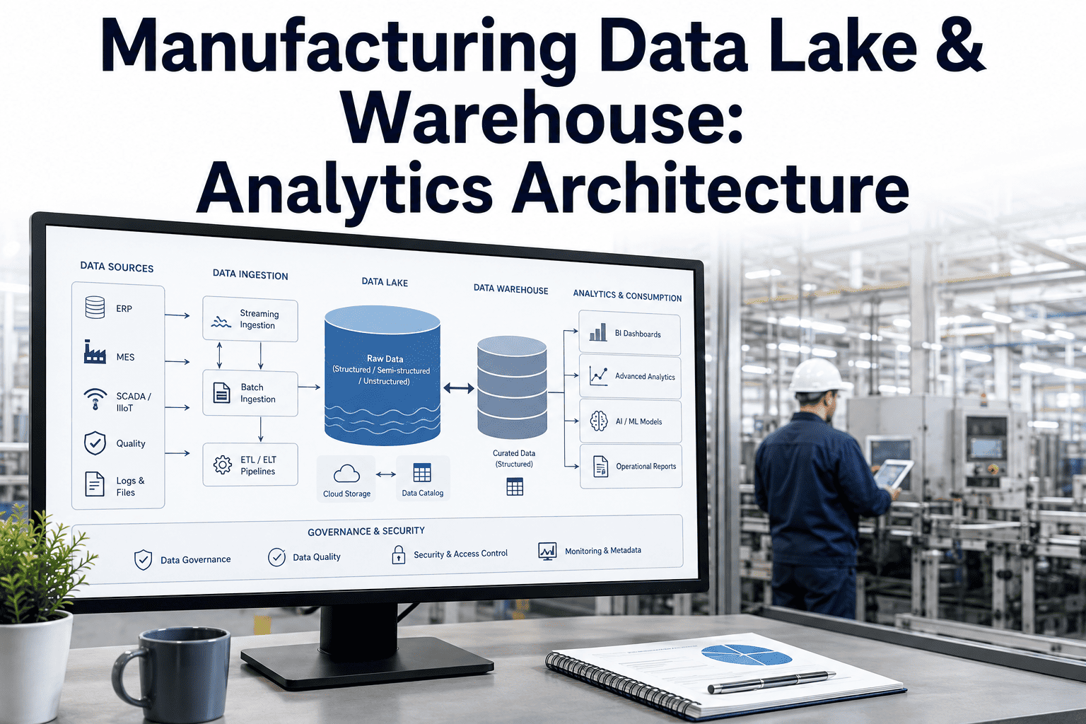 manufacturing-data-lake-warehouse-analytics-architecture