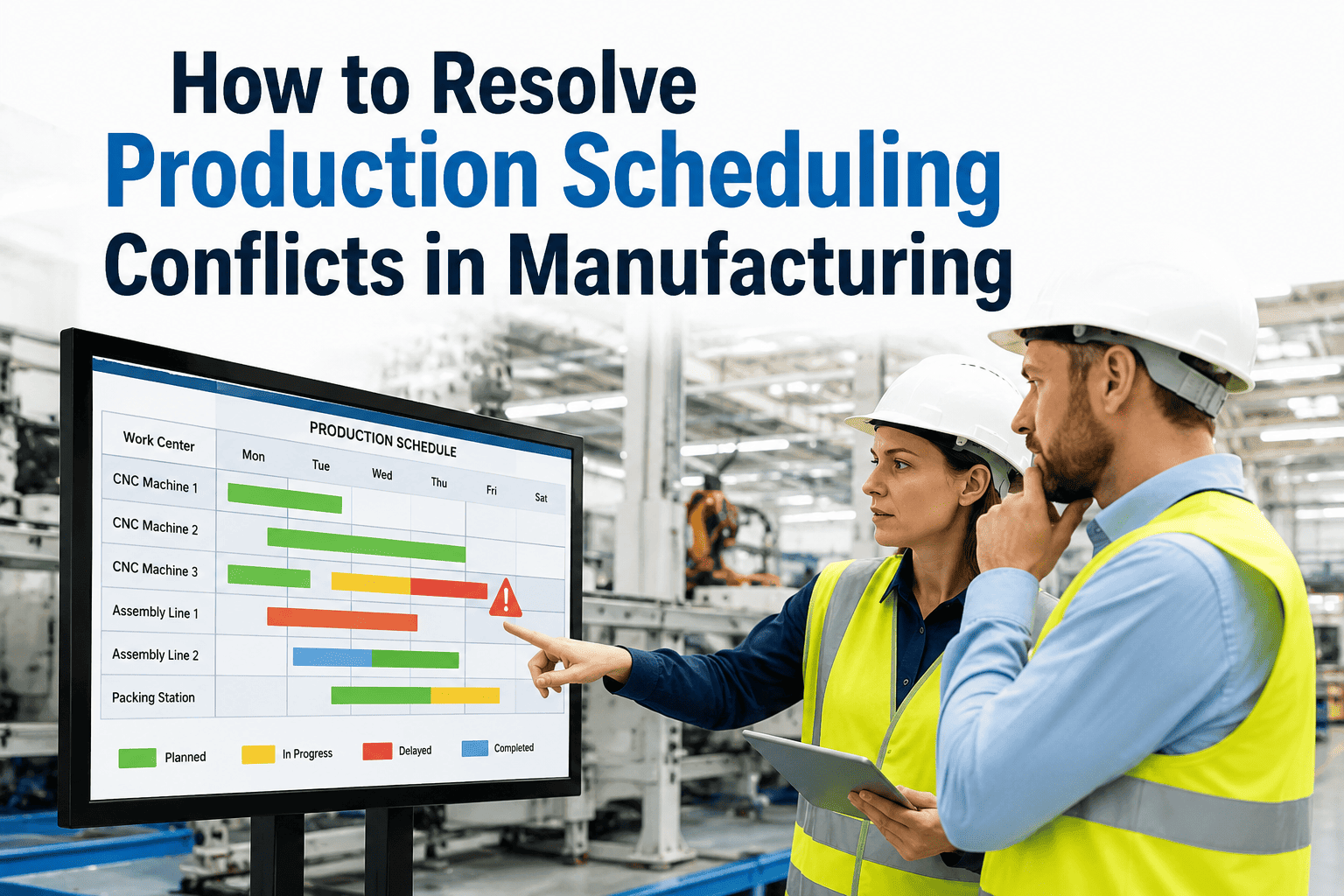 production-scheduling-conflict-resolution-manufacturing