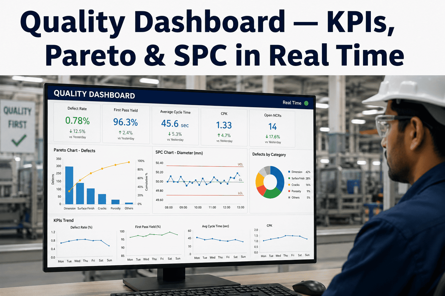real-time-quality-dashboard-kpi-defect-pareto-ai