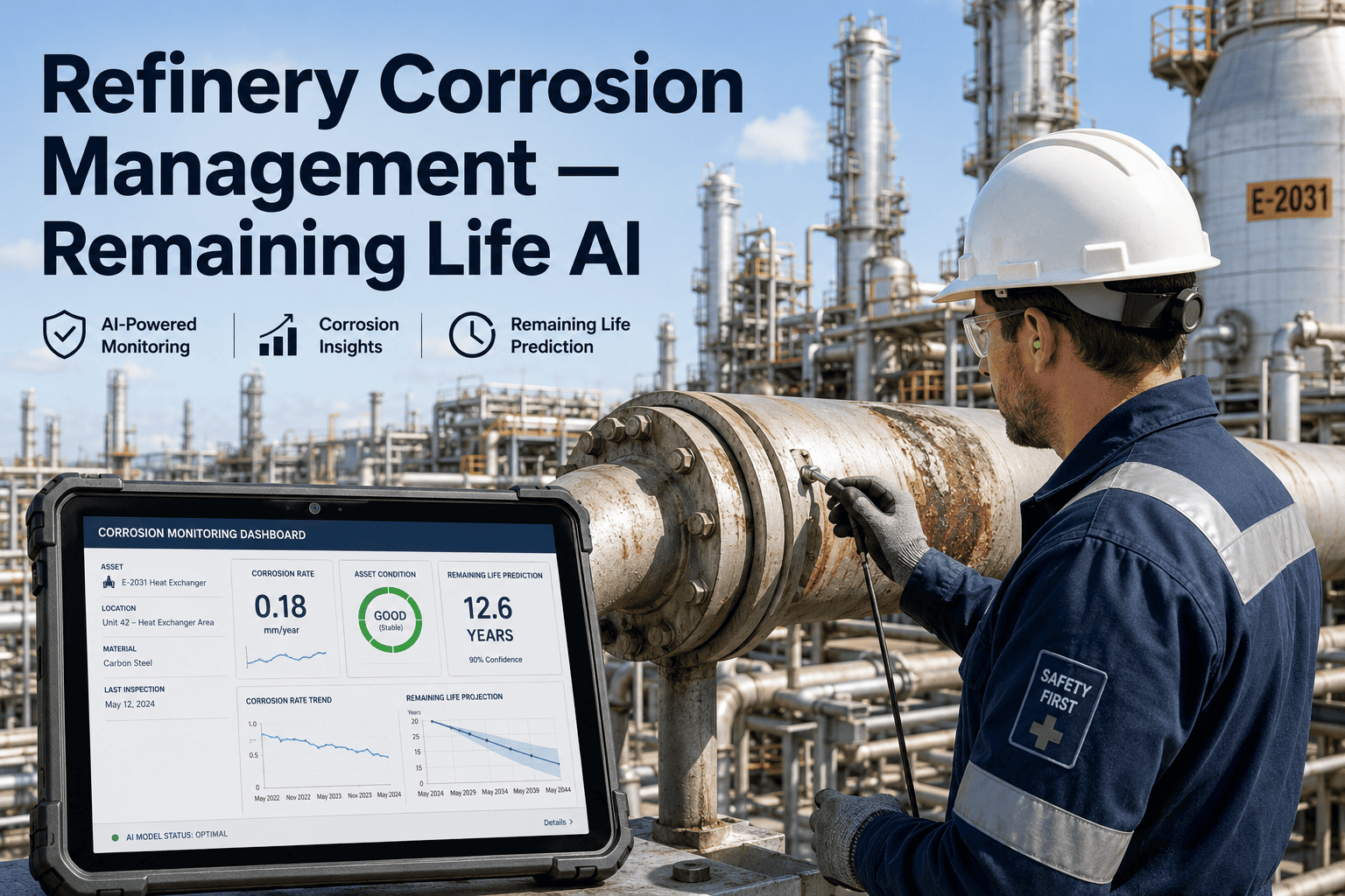 refinery-corrosion-pipe-thickness-remaining-life-ai