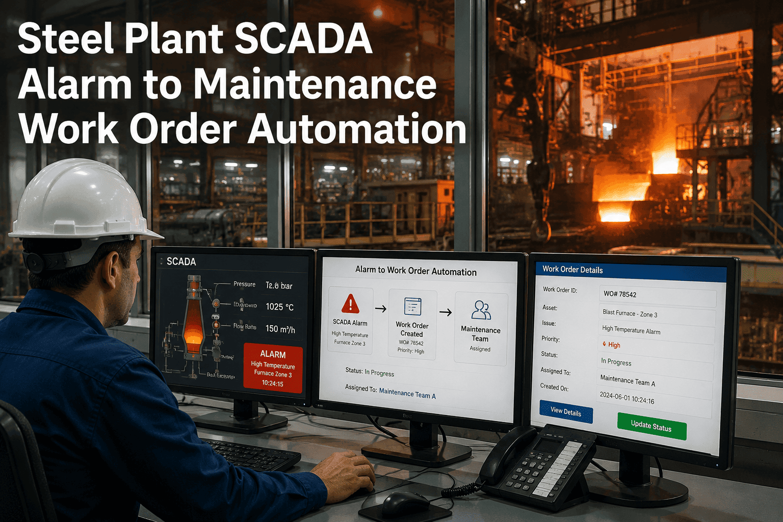 steel-plant-scada-alarm-to-maintenance-work-order-automation
