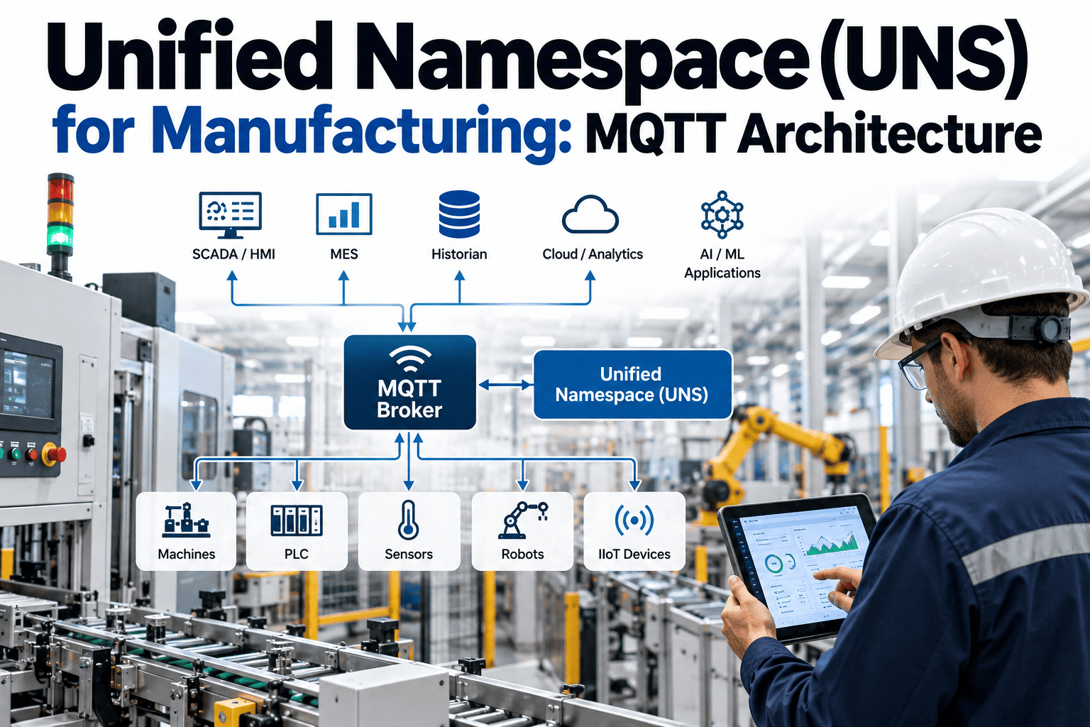 unified-namespace-uns-manufacturing-mqtt-architecture