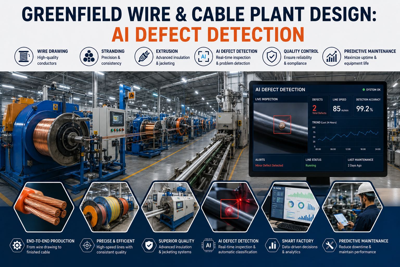 greenfield-wire-cable-plant-design-ai-defect-detection