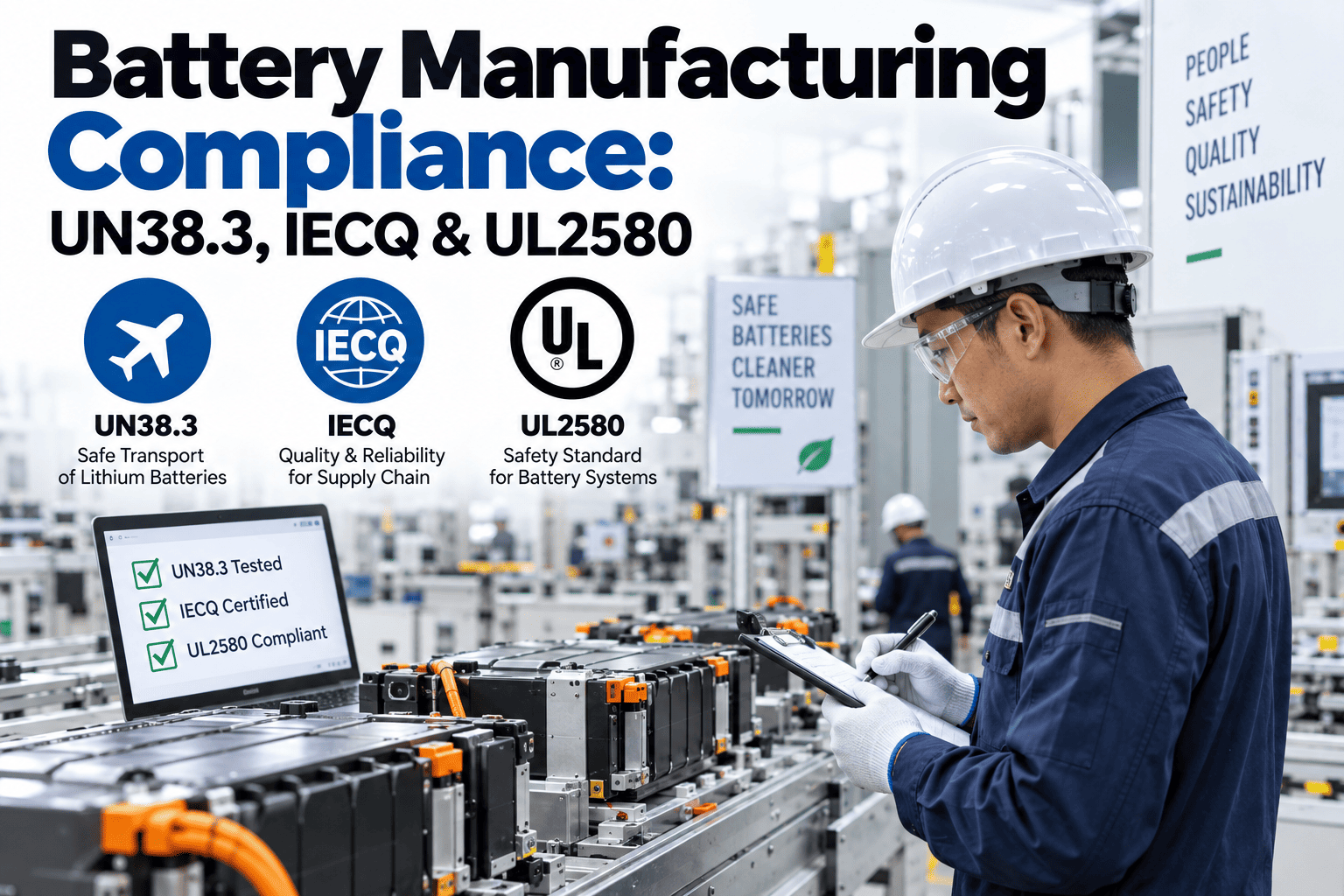 battery-manufacturing-compliance-un38-3-iecq-ul2580