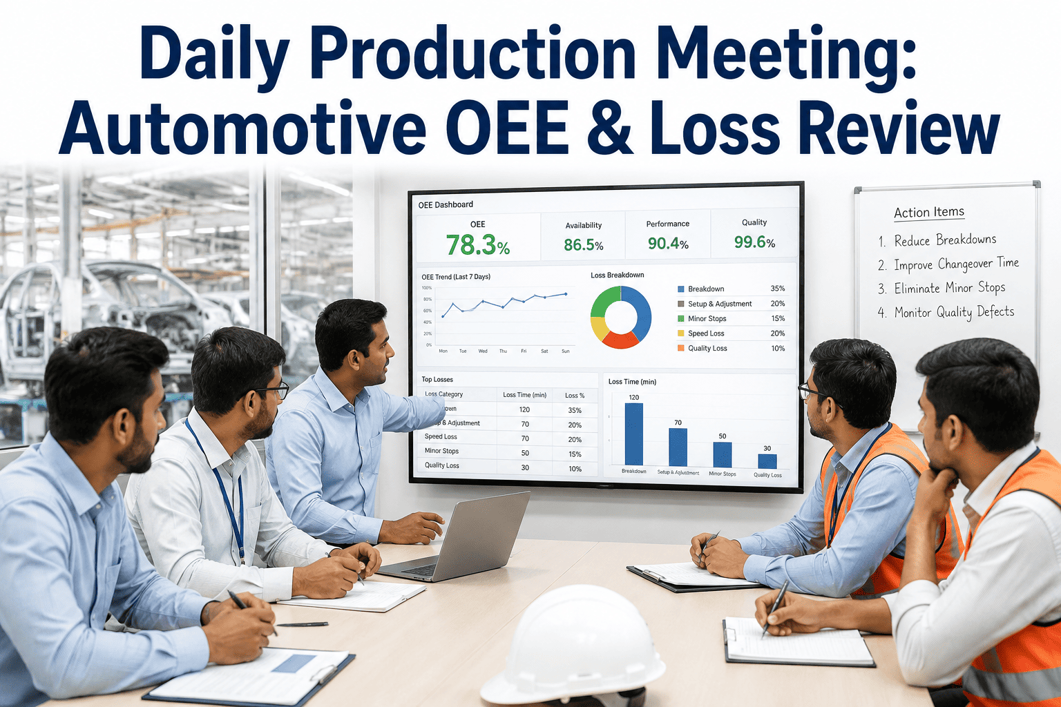 daily-production-meeting-automotive-oee-loss-review