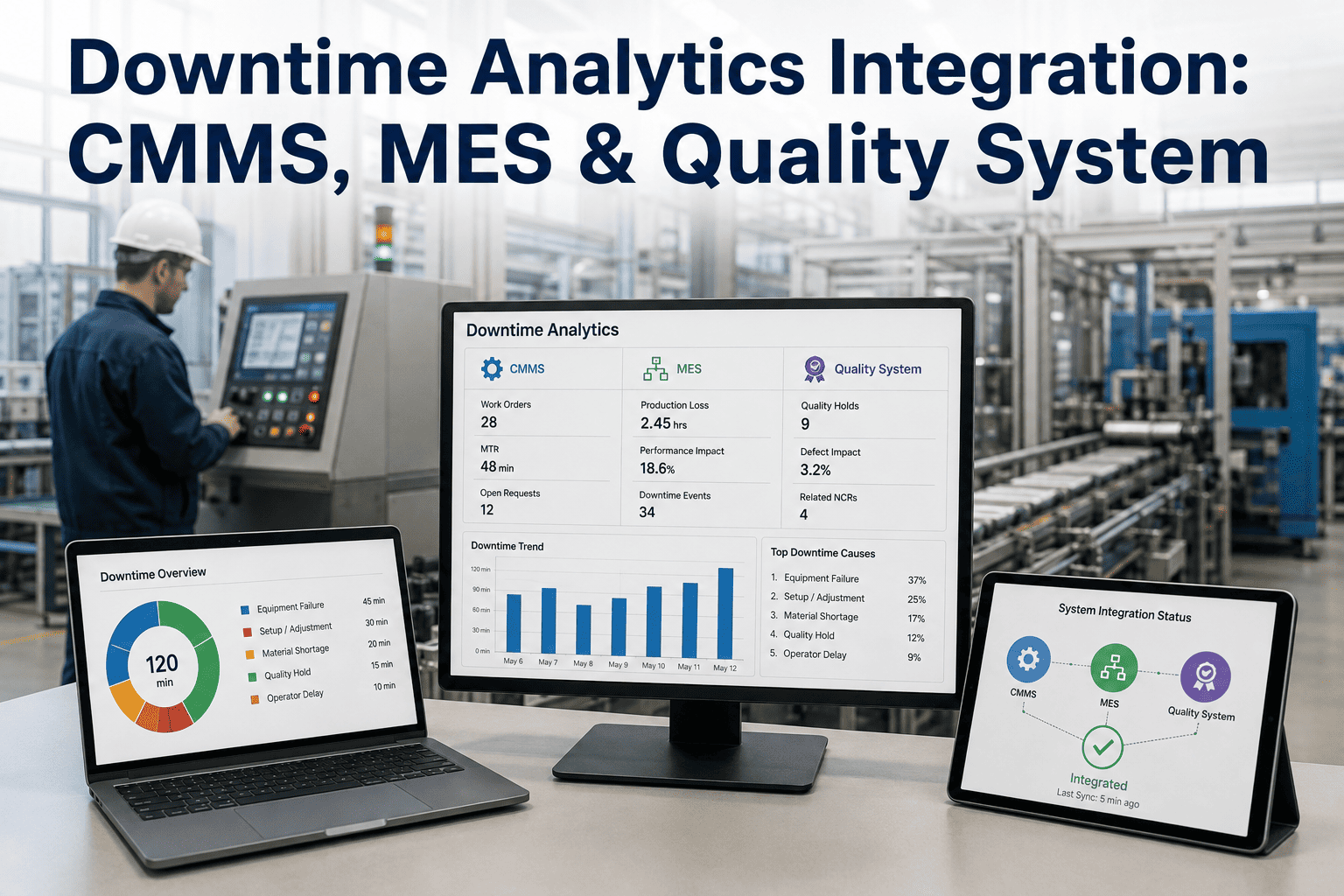 downtime-analytics-integration-cmms-mes-quality-system