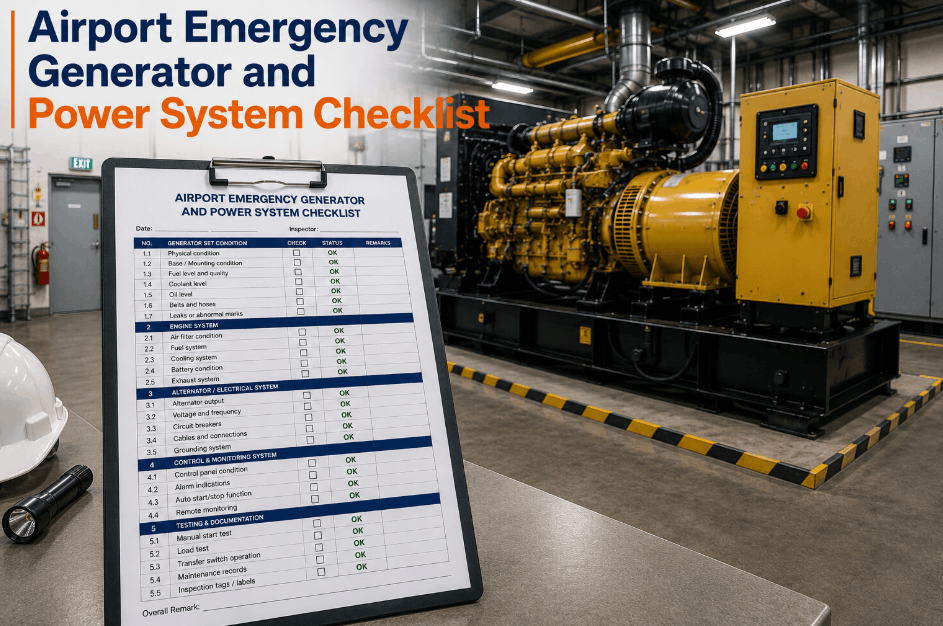 airport-emergency-generator-and-power-system-checklist