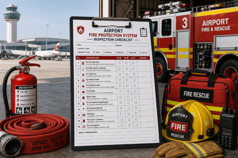 airport-fire-protection-system-inspection-checklist