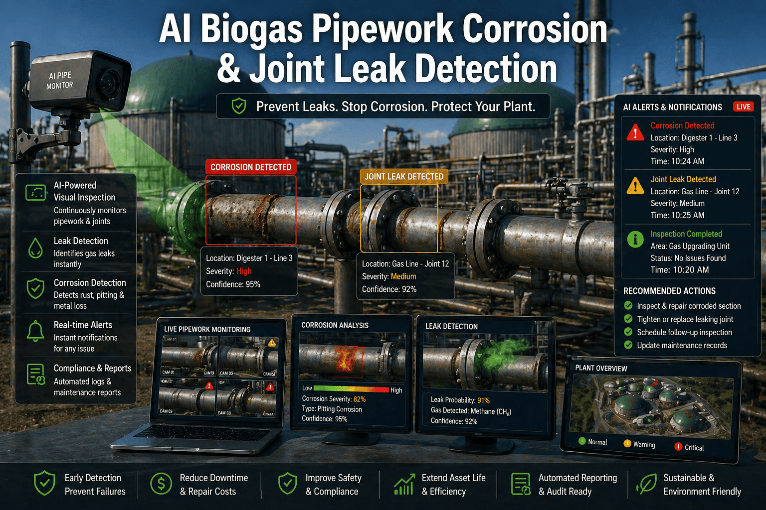 ai-biogas-pipe-corrosion-joint-leak-visual-inspection