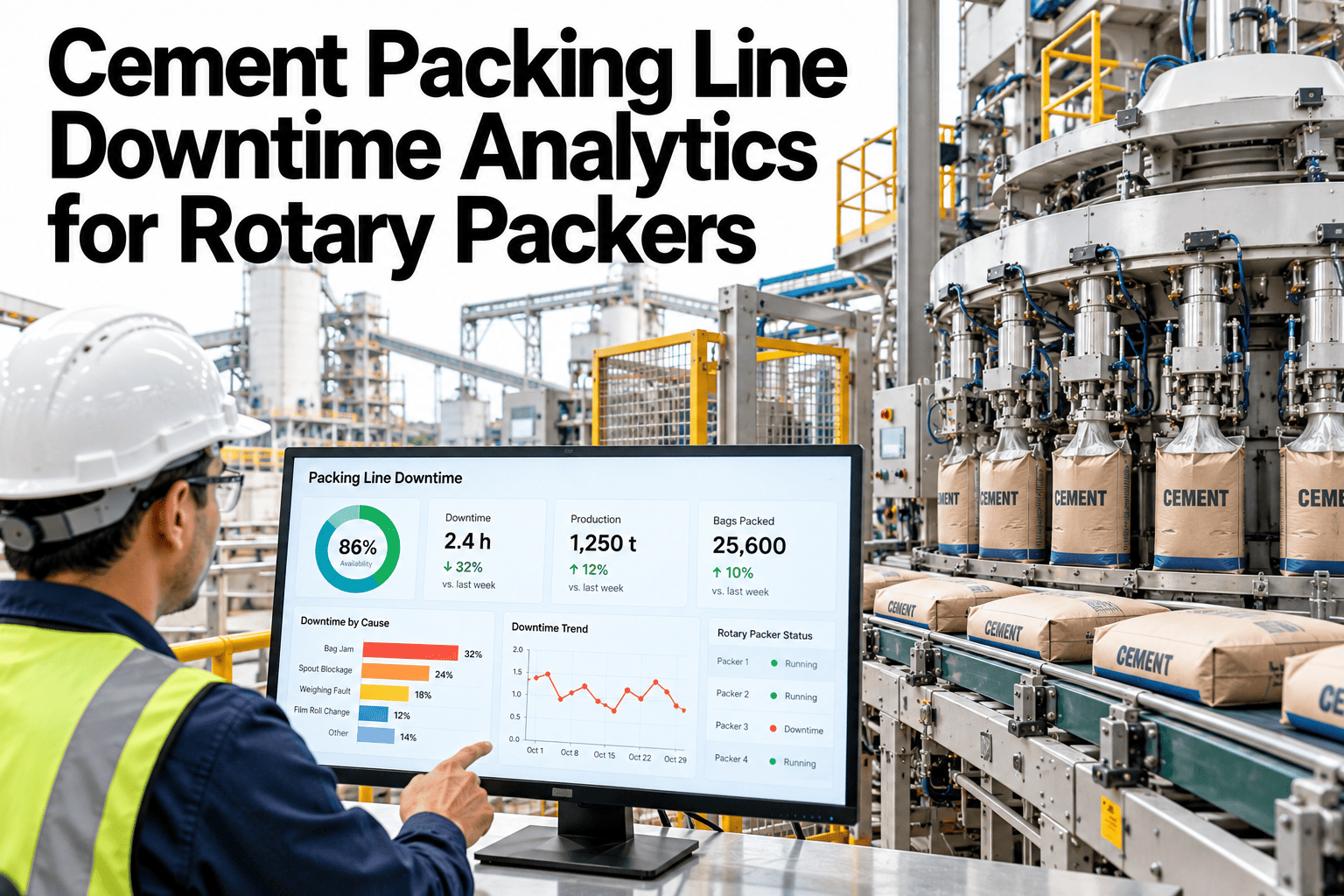 cement-packing-line-downtime-analytics-rotary-packers