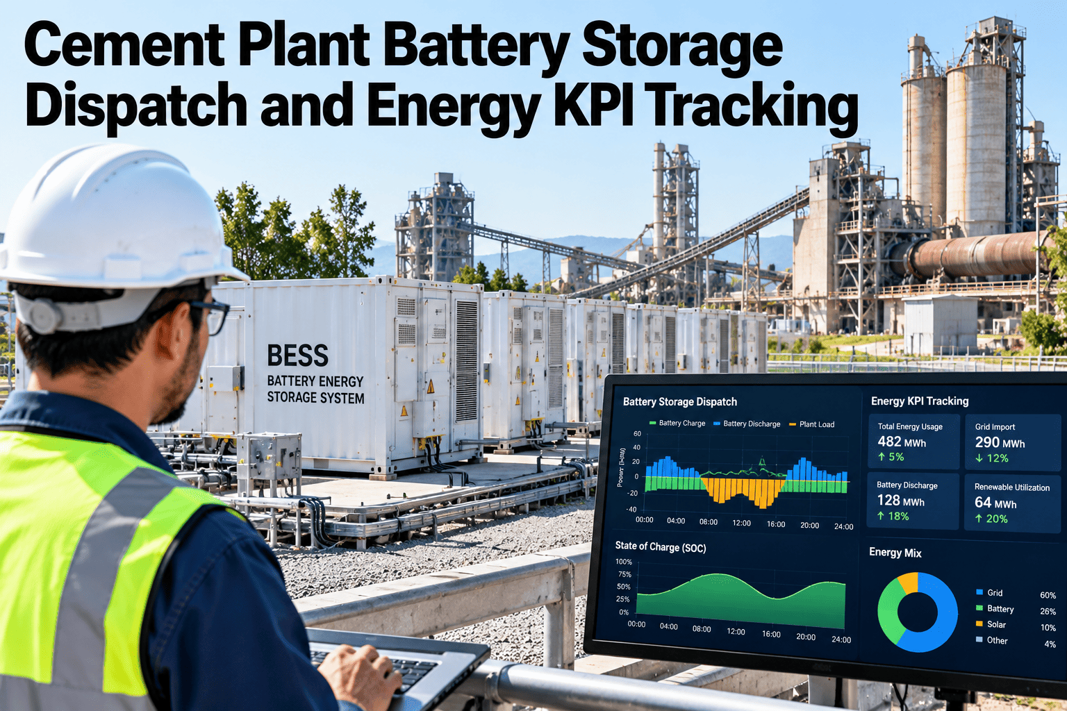 cement-plant-battery-storage-dispatch-energy-kpi