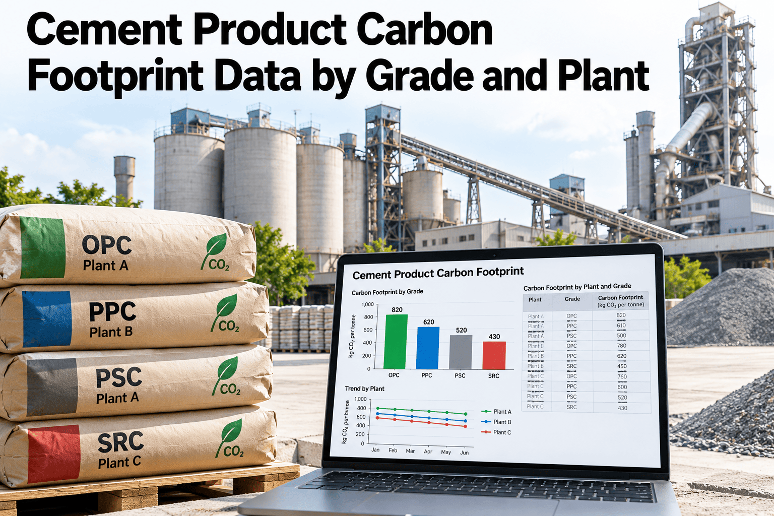 cement-product-carbon-footprint-data-grade-plant