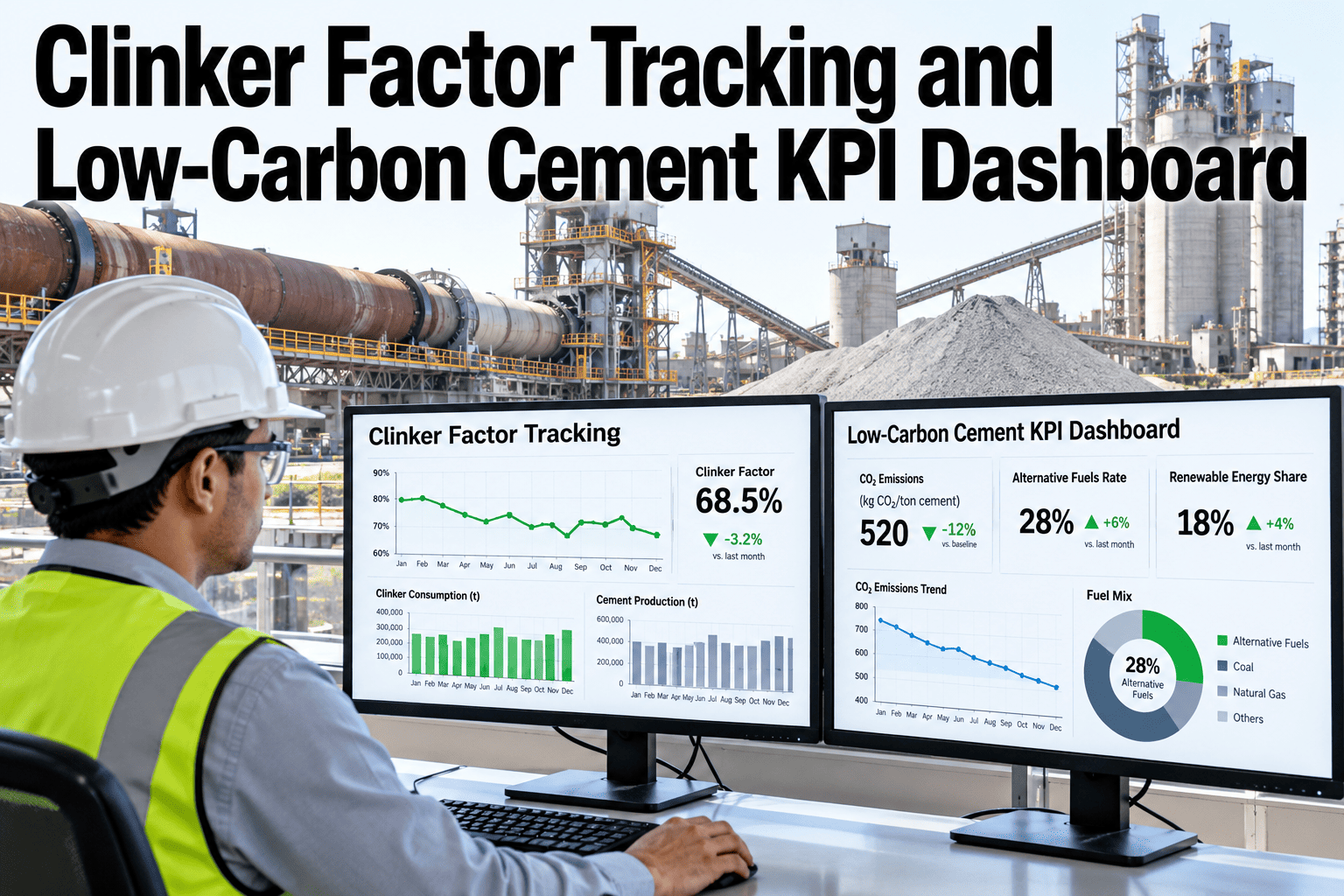 clinker-factor-low-carbon-cement-kpi-dashboard