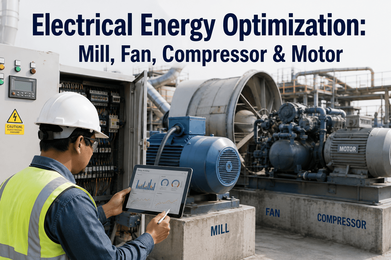 electrical-energy-optimization-mill-fan-compressor-motor