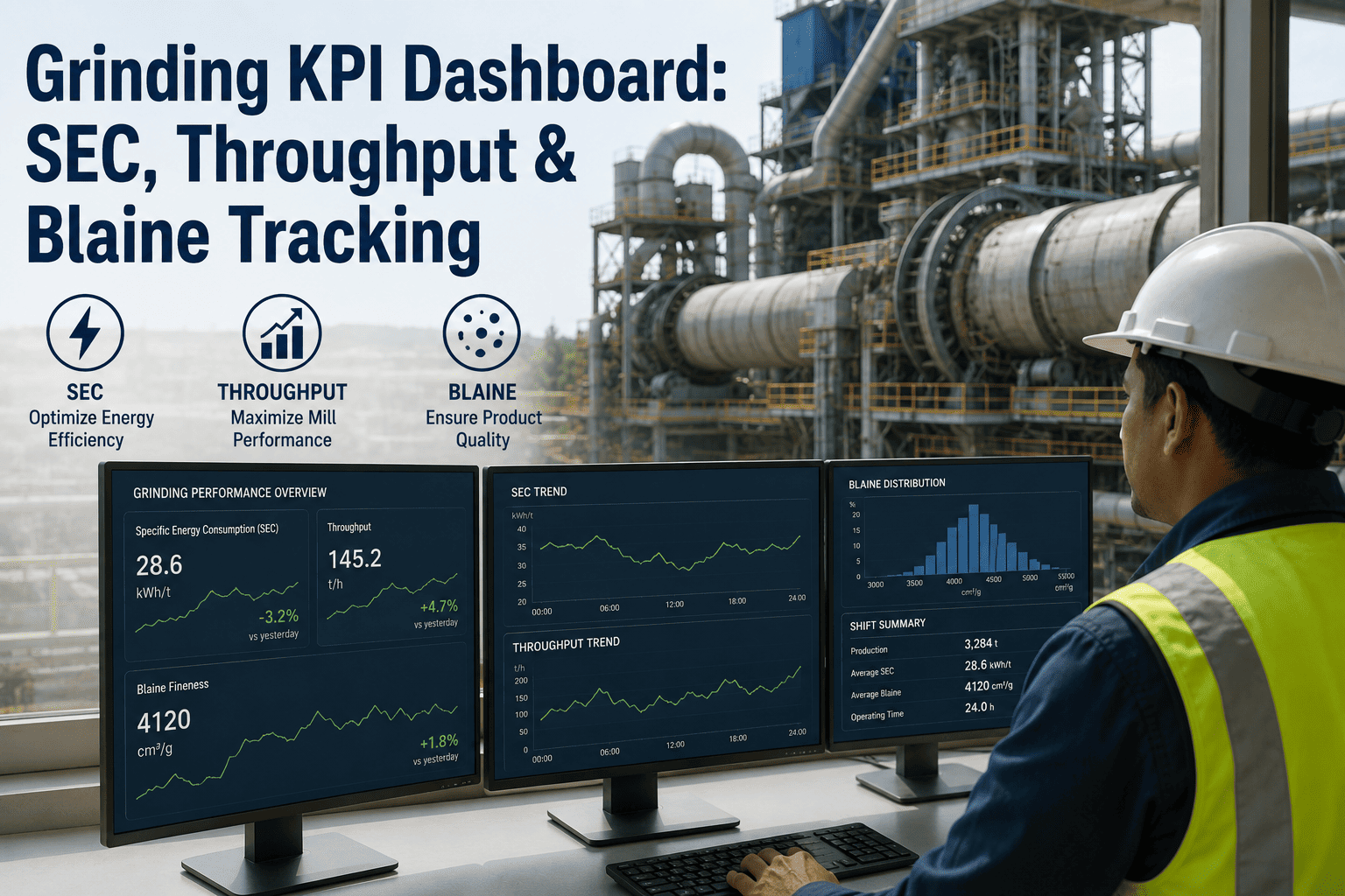 grinding-kpi-dashboard-sec-throughput-blaine-tracking