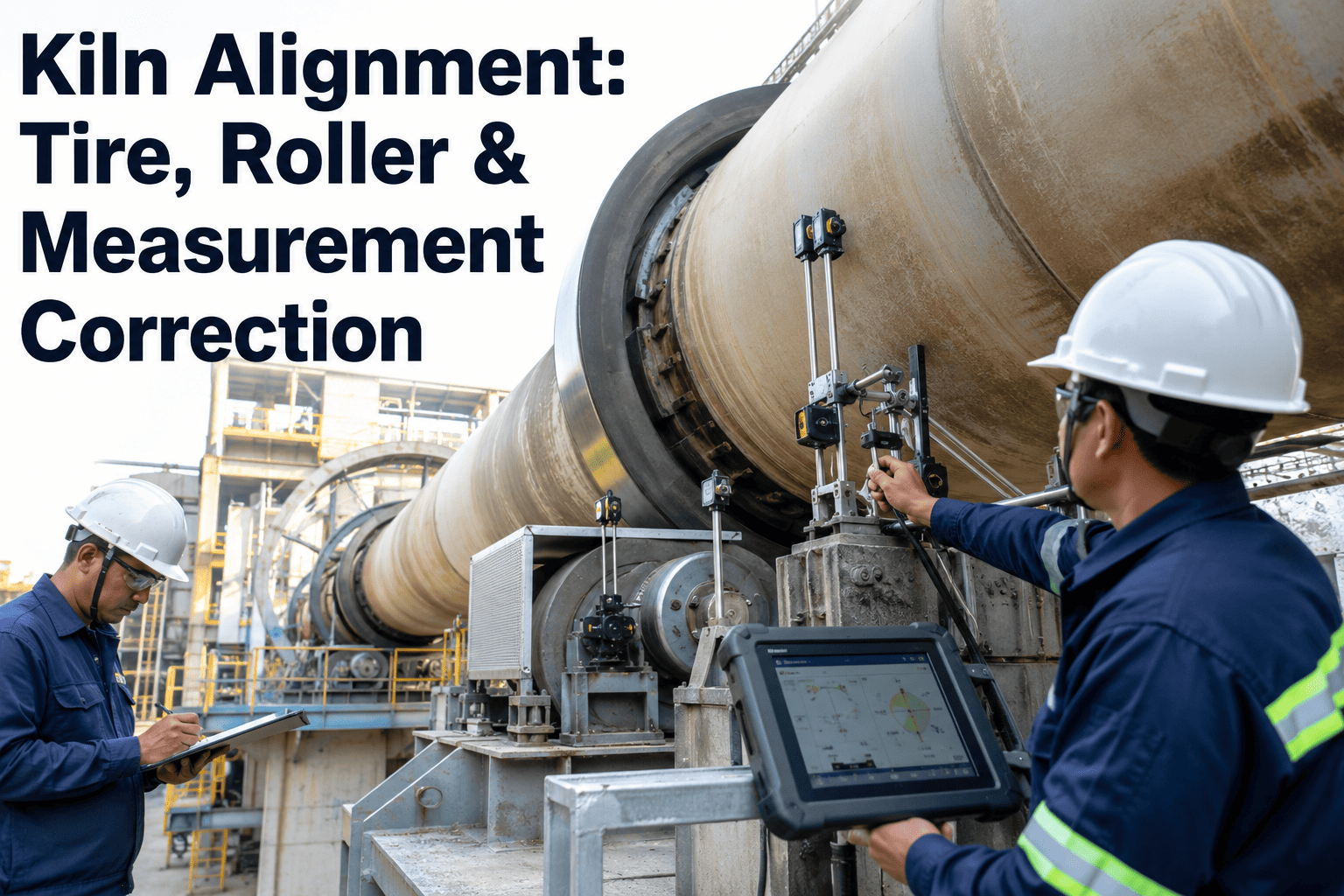 kiln-alignment-tire-roller-measurement-correction