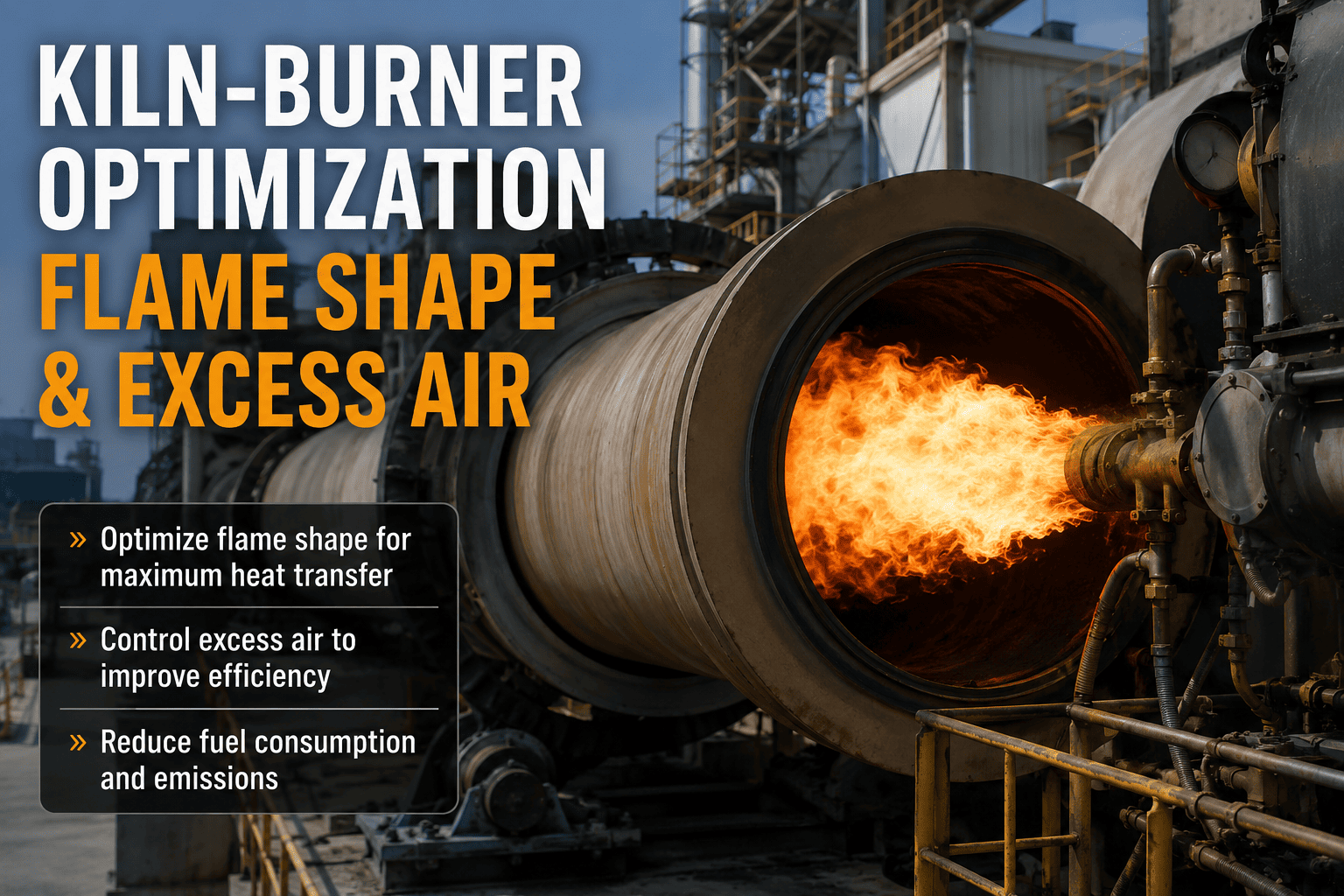 kiln-burner-optimization-flame-shape-excess-air