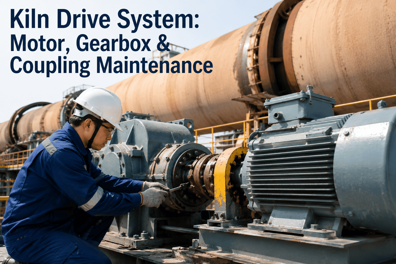 kiln-drive-system-maintenance-motor-gearbox-coupling