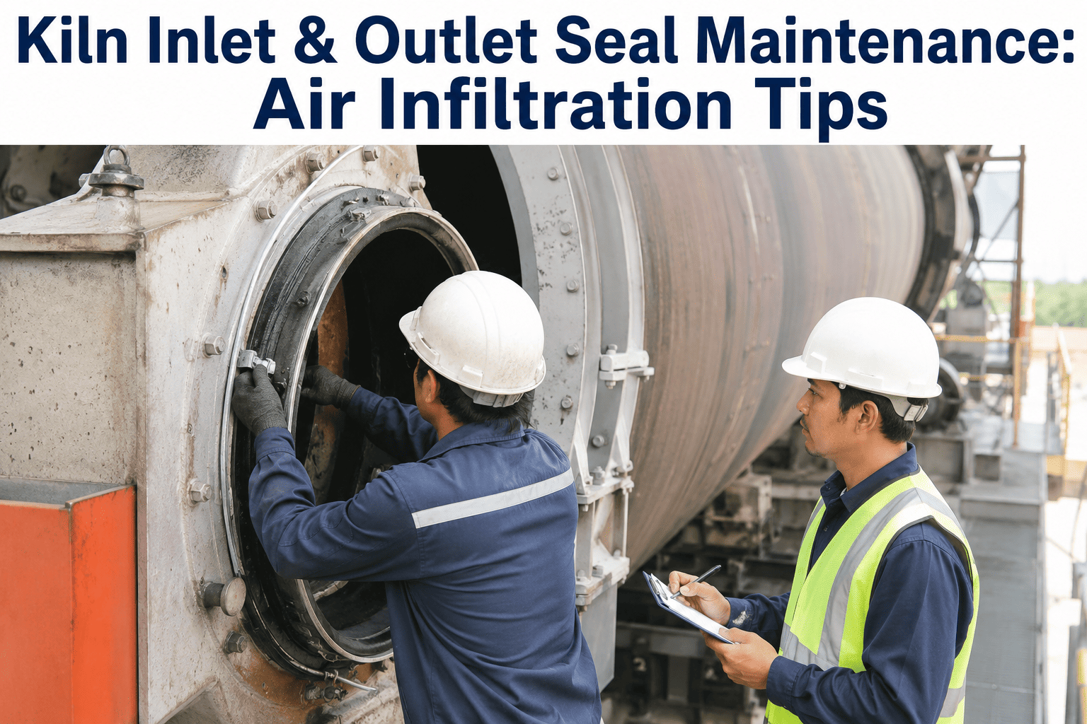 kiln-inlet-outlet-seal-maintenance-air-infiltration