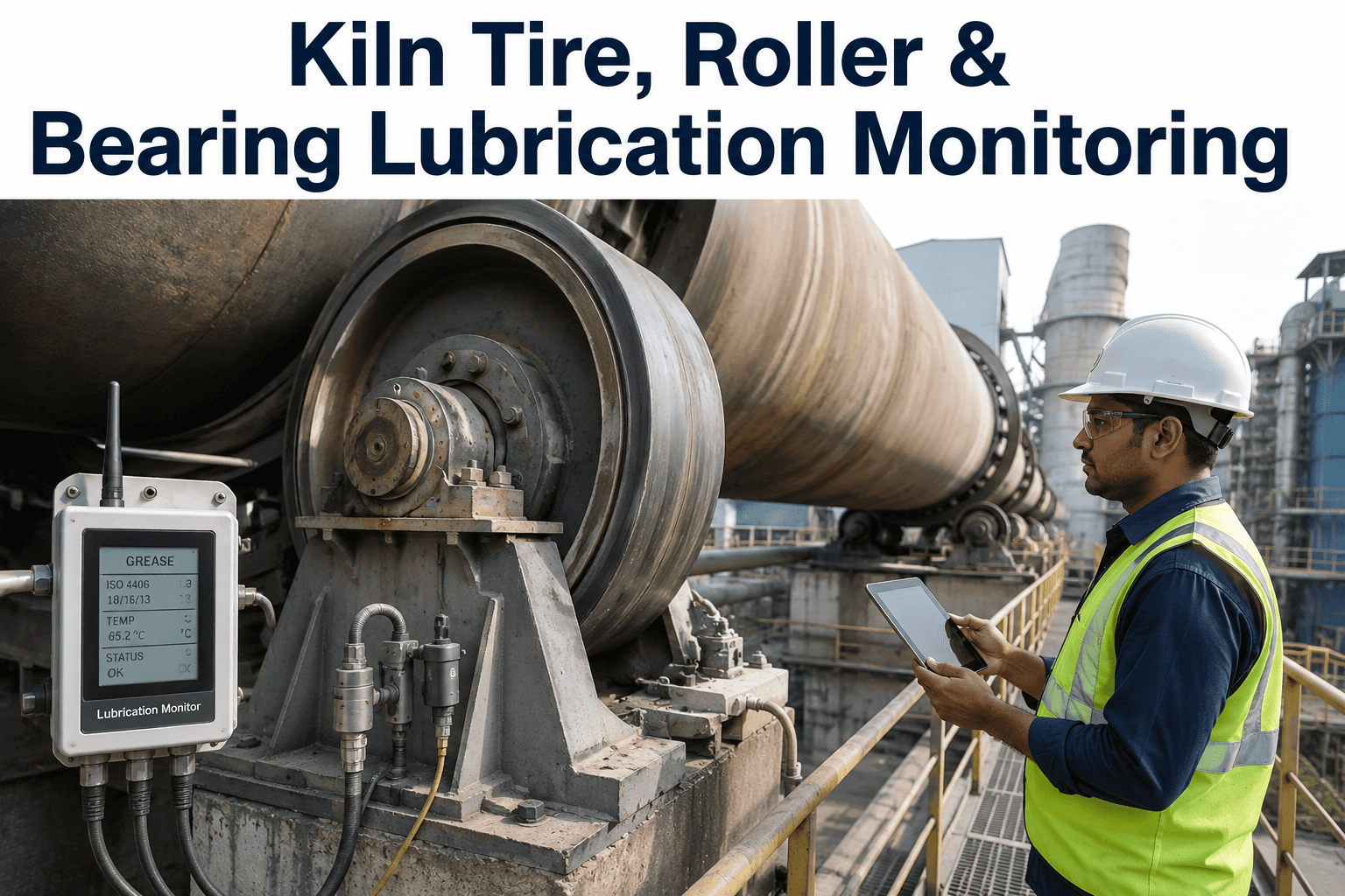 kiln-tire-roller-bearing-lubrication-monitoring