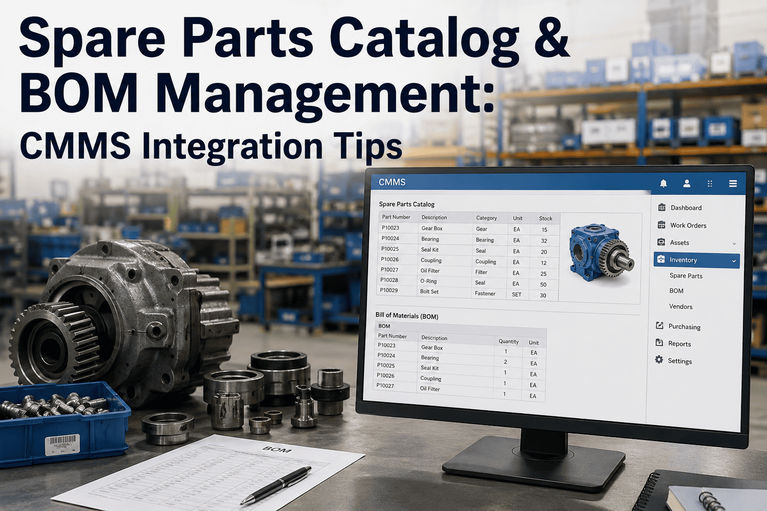 spare-parts-catalog-bom-management-cmms-integration
