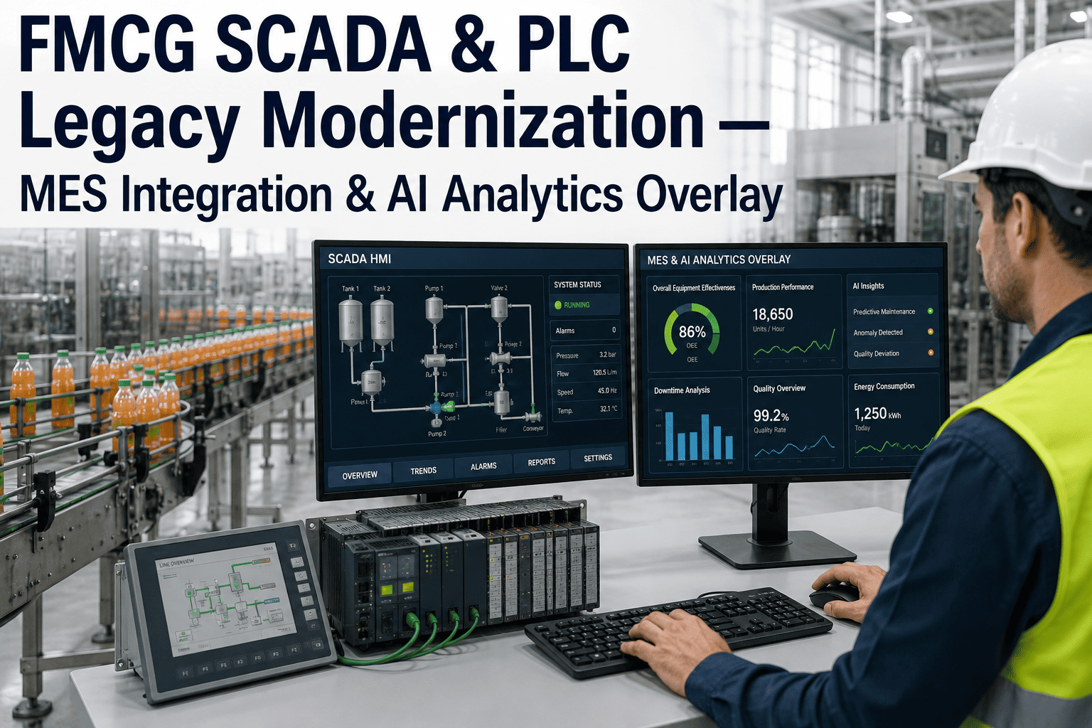 fmcg-scada-plc-mes-integration-legacy-modernization-ai