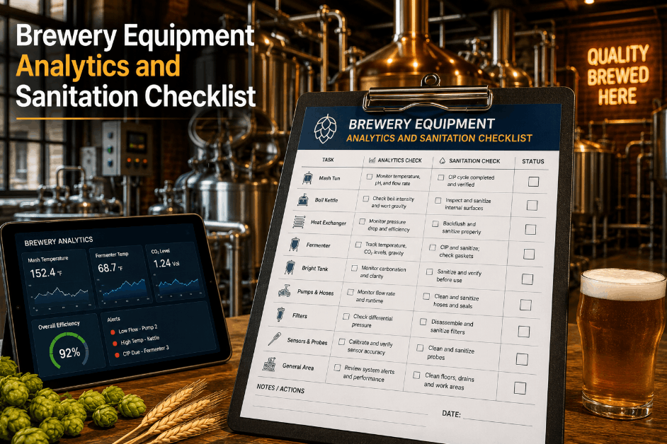 brewery-equipment-analytics-and-sanitation-checklist