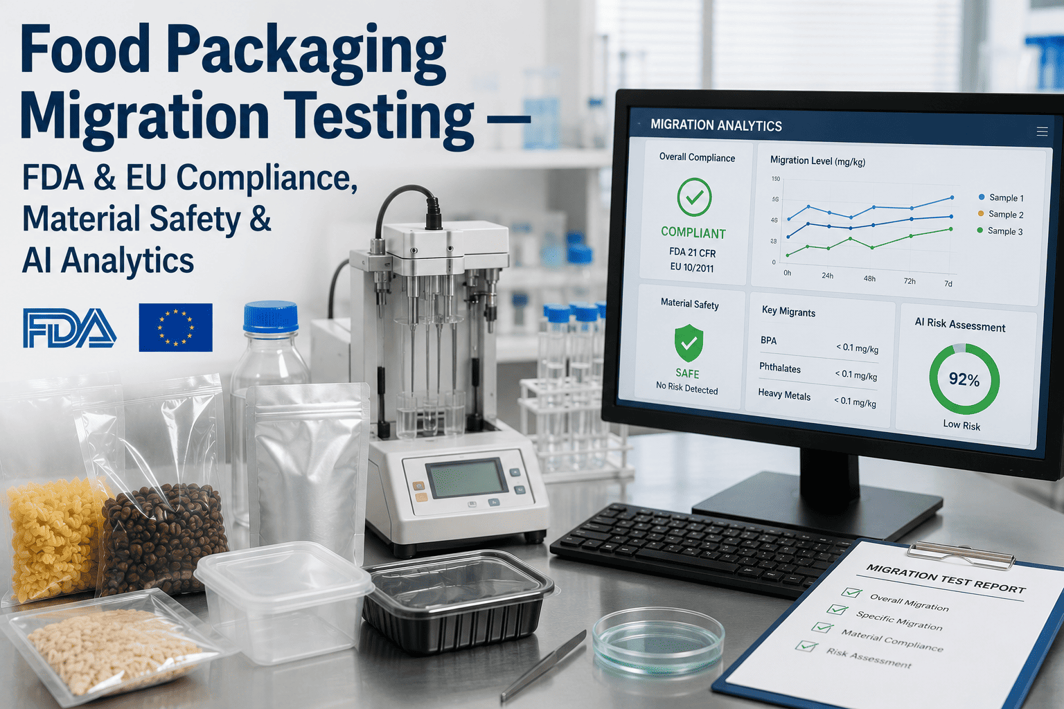 food-packaging-migration-testing-fda-eu-compliance