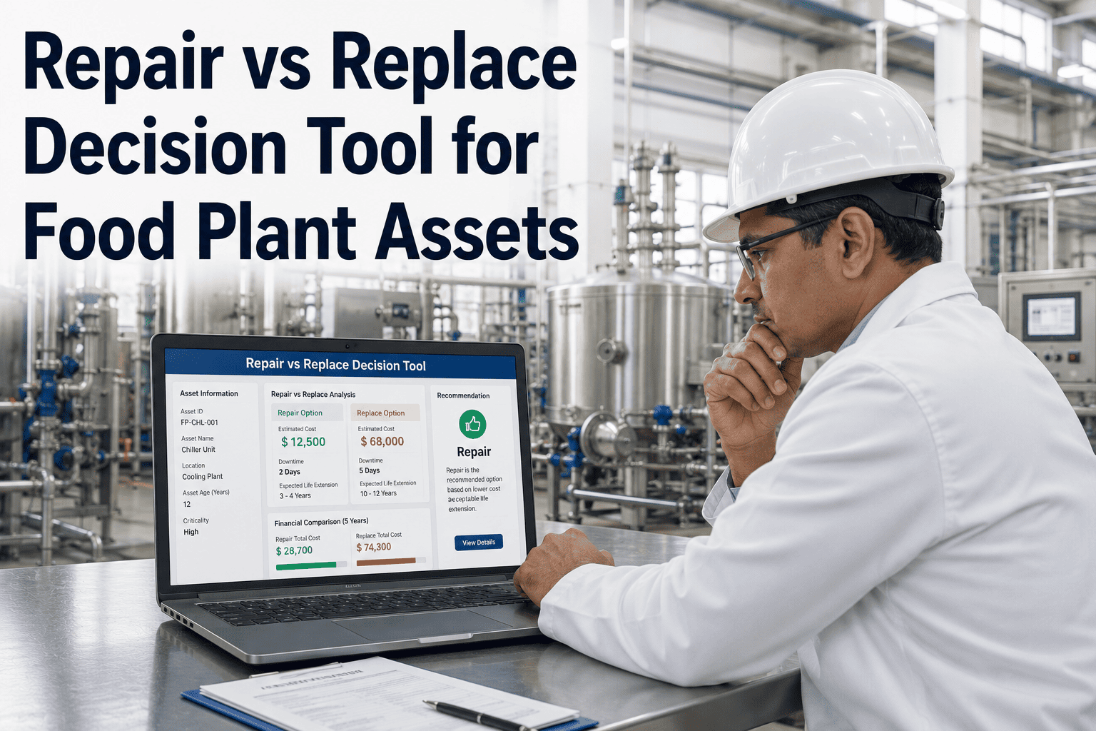 repair-vs-replace-decision-tool-for-food-plant-assets