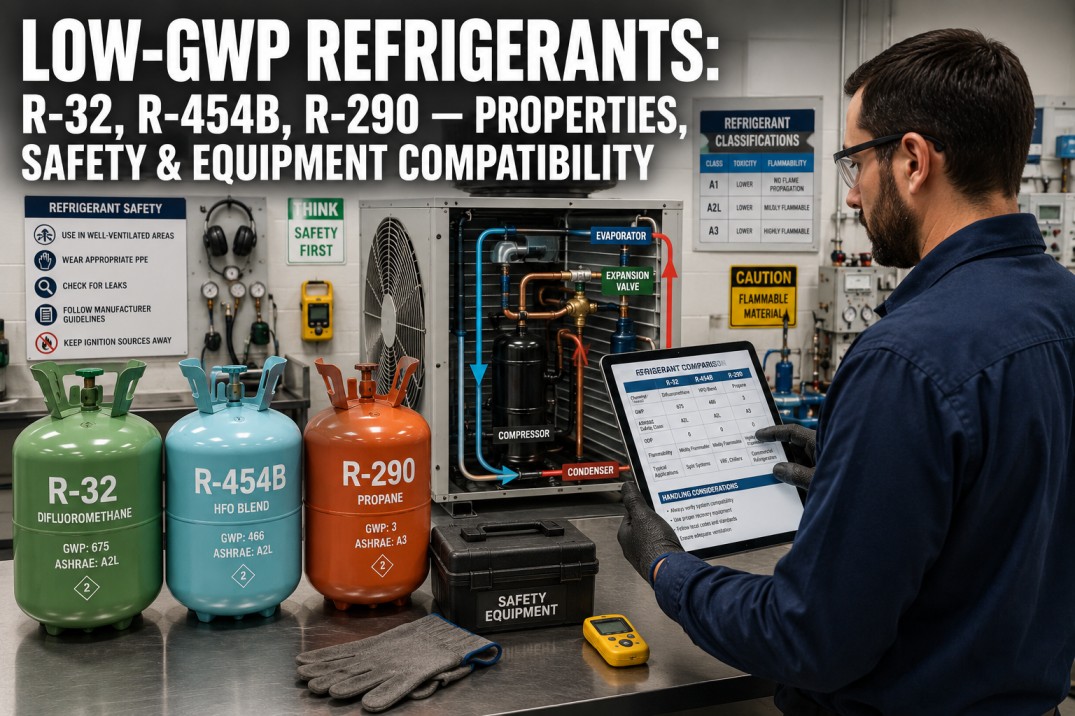 low-gwp-refrigerants-r32-r454b-r290-properties-safety