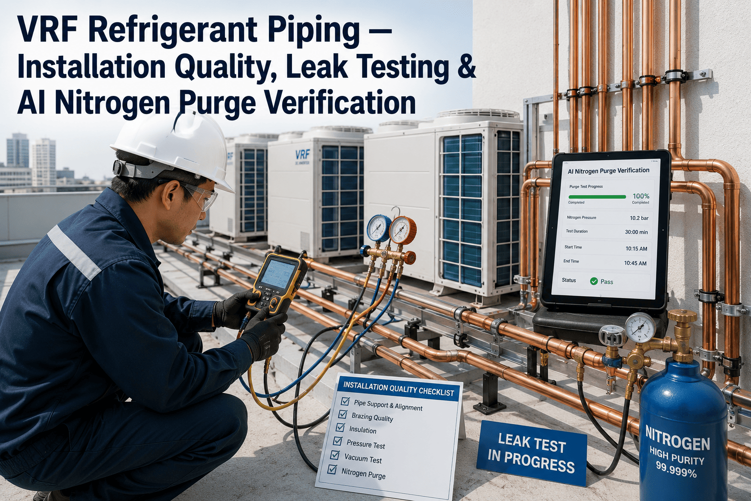 vrf-refrigerant-pipe-installation-leak-testing-nitrogen-ai