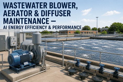wastewater-blower-aerator-diffuser-maintenance-ai-energy