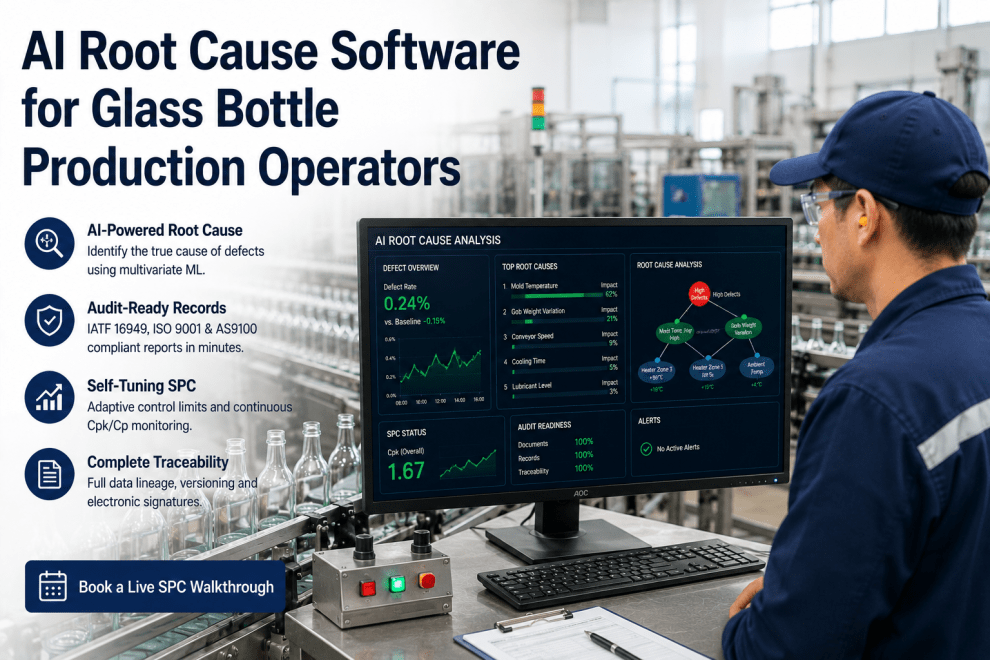 ai-root-cause-detection-glass-bottle-production-operators-audit-readiness
