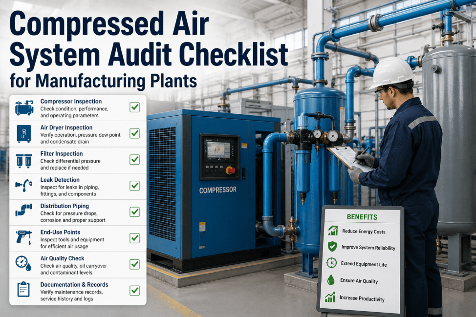 compressed-air-system-audit-checklist-manufacturing-plants