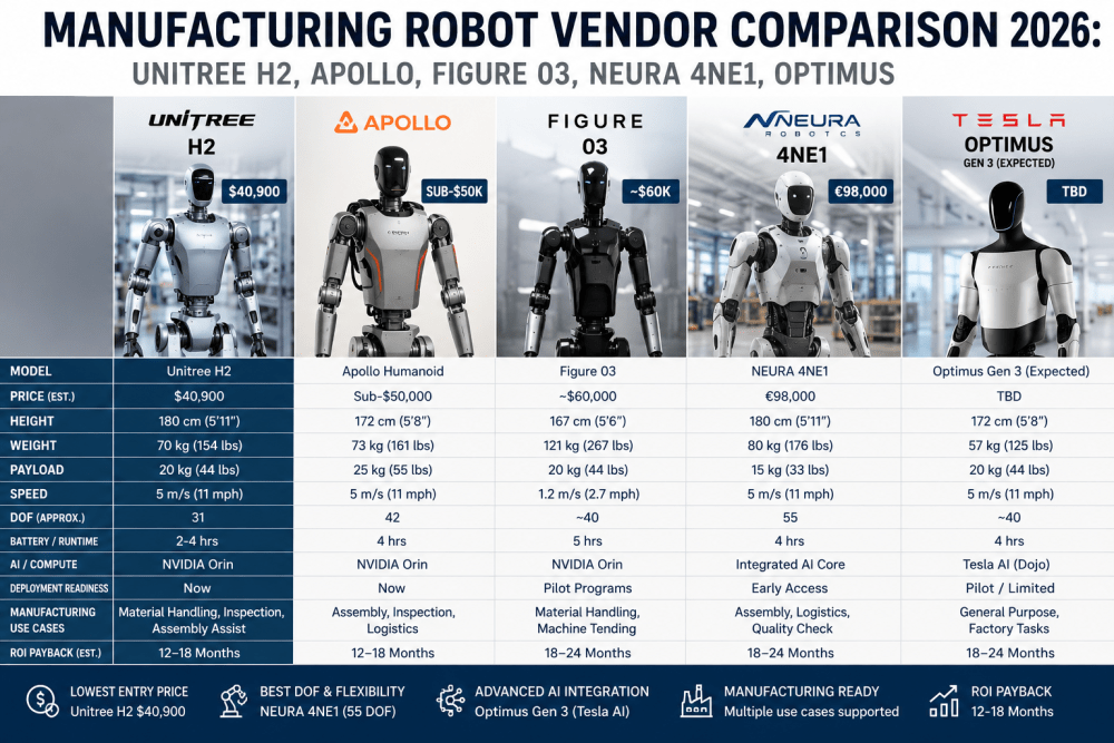 Humanoid Robots On The Factory Floor Figure 03 BMW Apptronik Apollo 