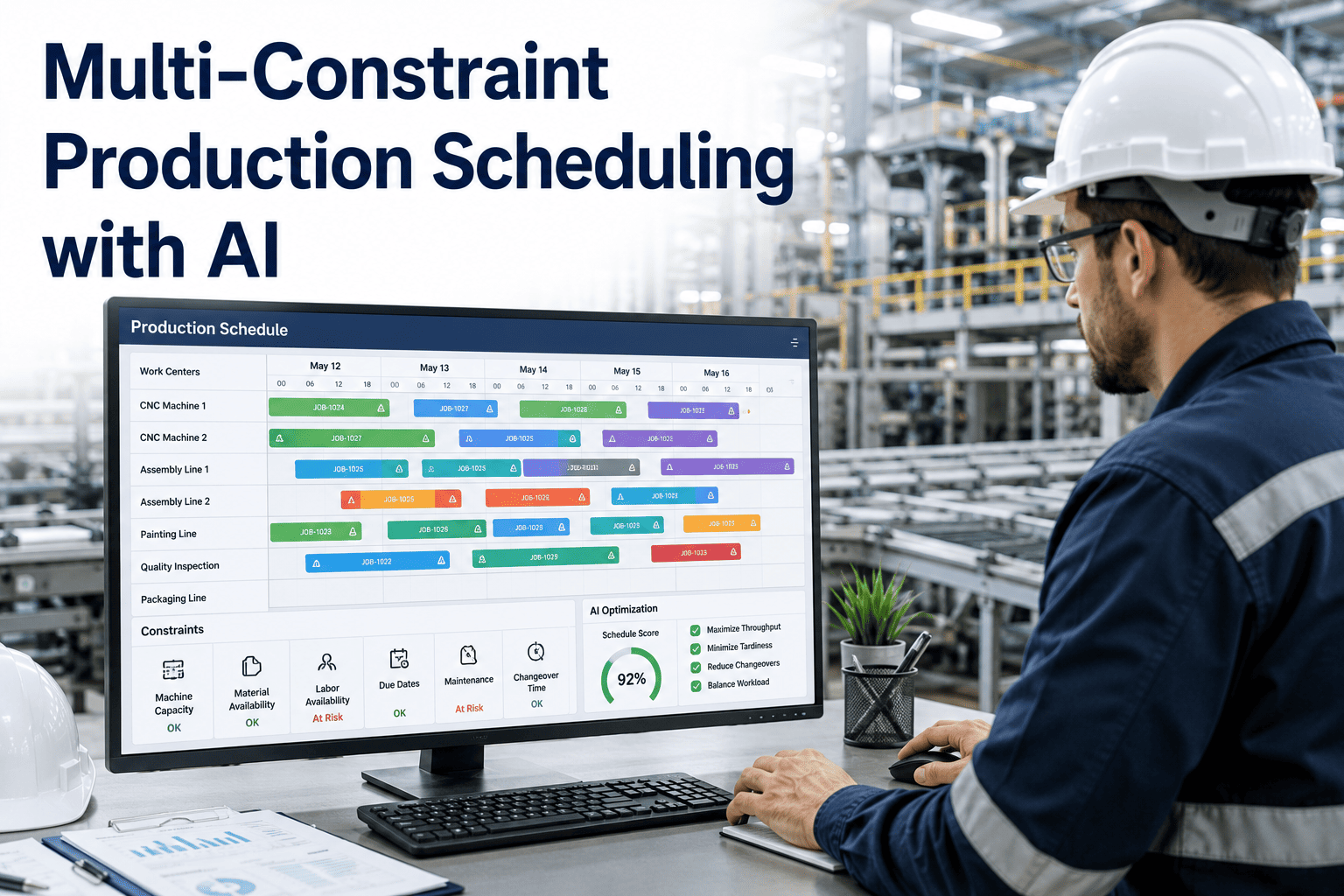 production-scheduling-ai-multi-constraint